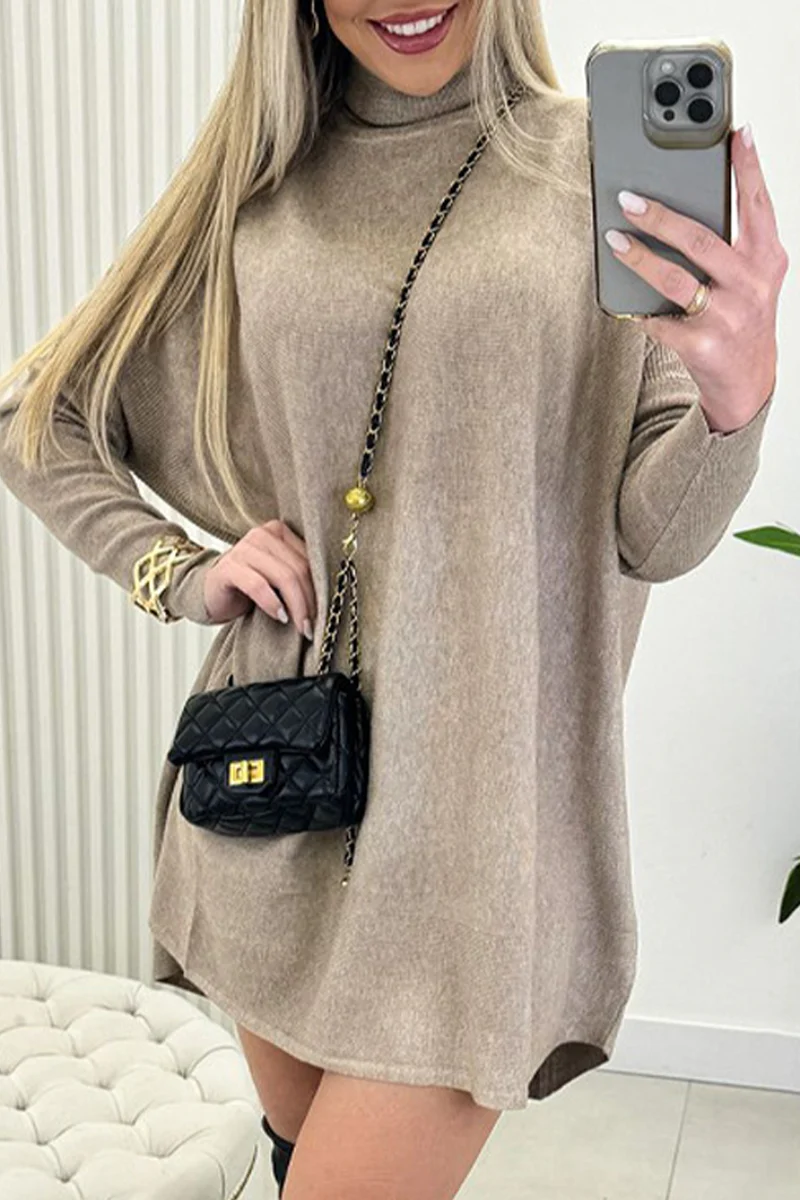 Casual Daily Solid Color Turtleneck Sweaters(3 Colors) - Kaedas
