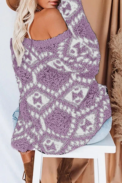 Casual Geometric Split Joint Contrast V Neck Tops(4 Colors) - Kaedas