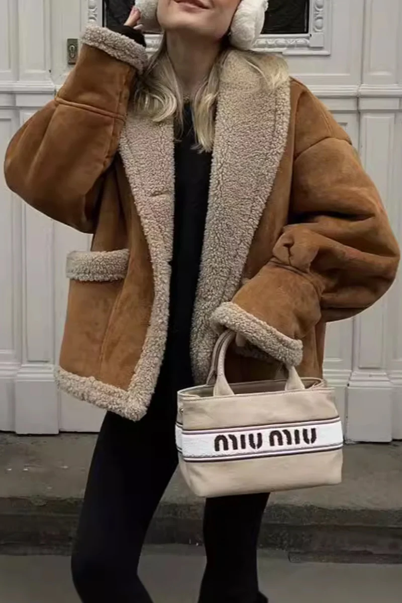 Casual Daily Pocket Buttons Turndown Collar Outerwear - Kaedas