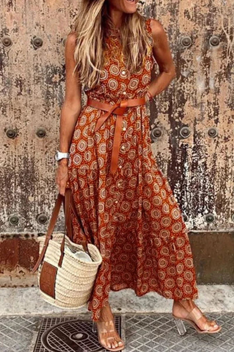 Casual Dot Buckle Basic Mandarin Collar A Line Dresses(3 Colors) - Kaedas