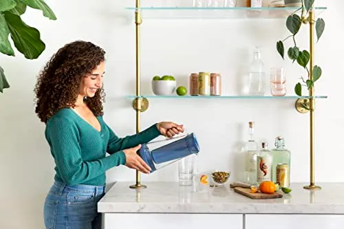 Lifestraw 7-Cup Home Glass Pitcher - Stormy Blue - Kaedas