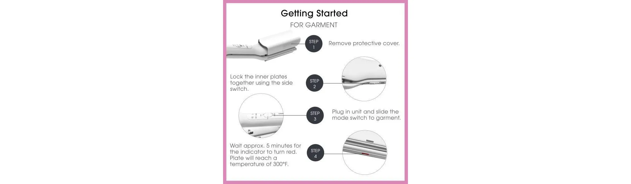 2-in-1 Styling And Garment Iron - Black - Kaedas