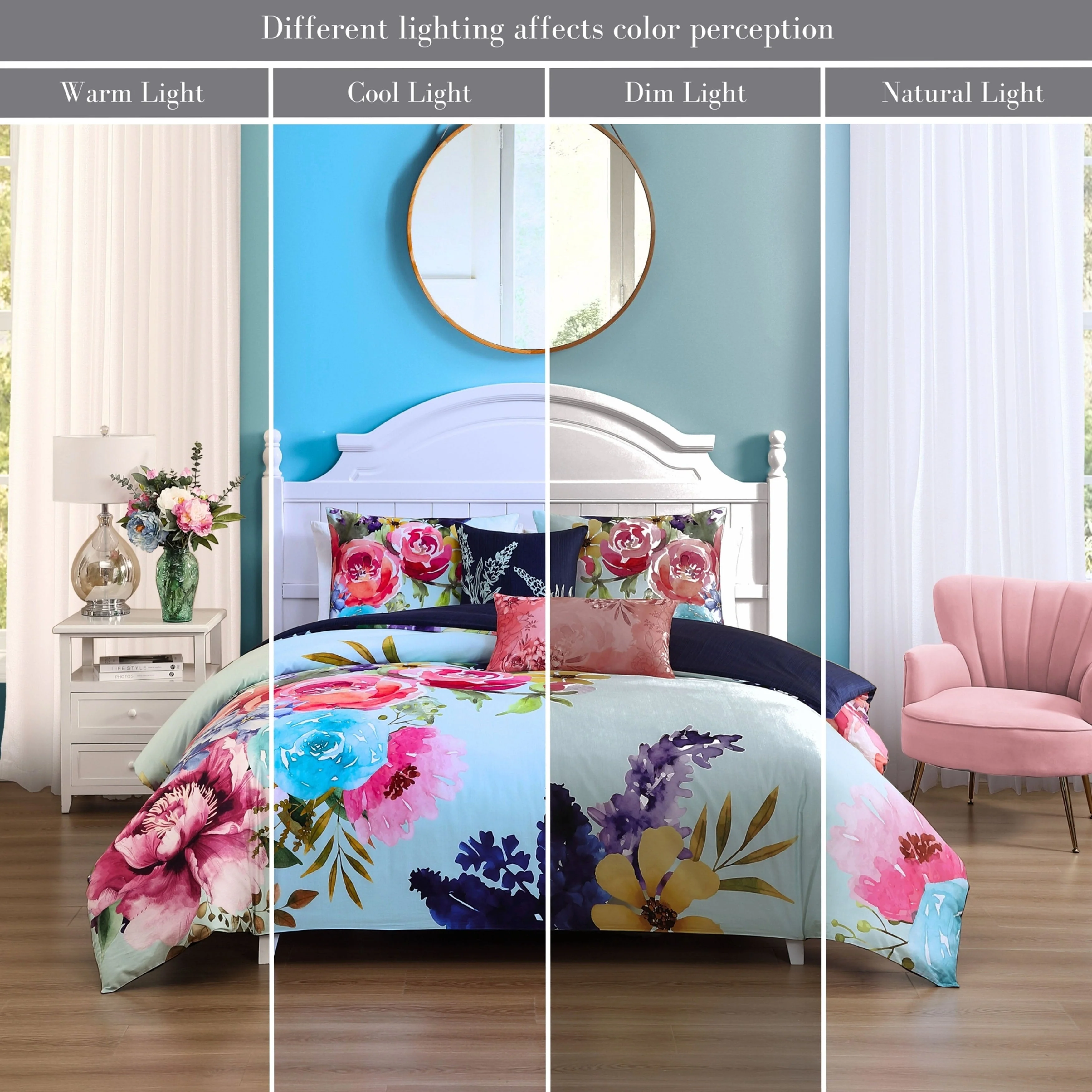 Bebejan Aqua Fiesta 5 Piece Reversible Comforter Set - Kaedas