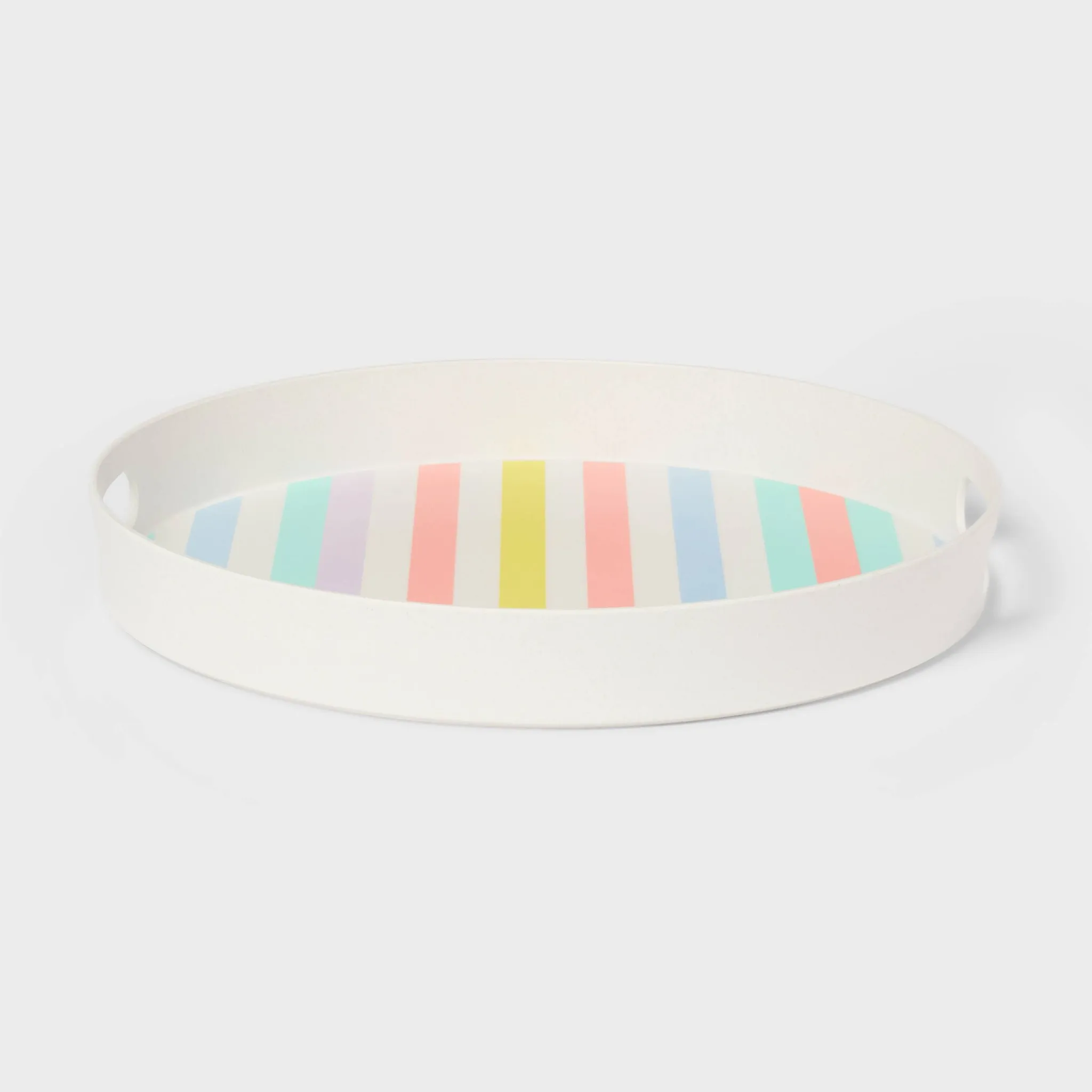 Striped Round Serving Tray - Kaedas