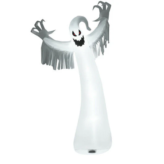 12 Feet Halloween Inflatable Spooky Ghost With Blower and LED Lights - Kaedas