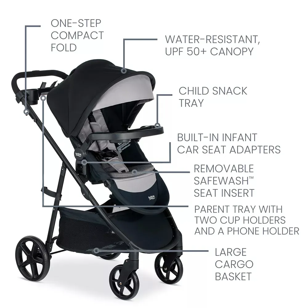 Willow Brook S+ Baby Travel System- Graphite Onyx - Kaedas