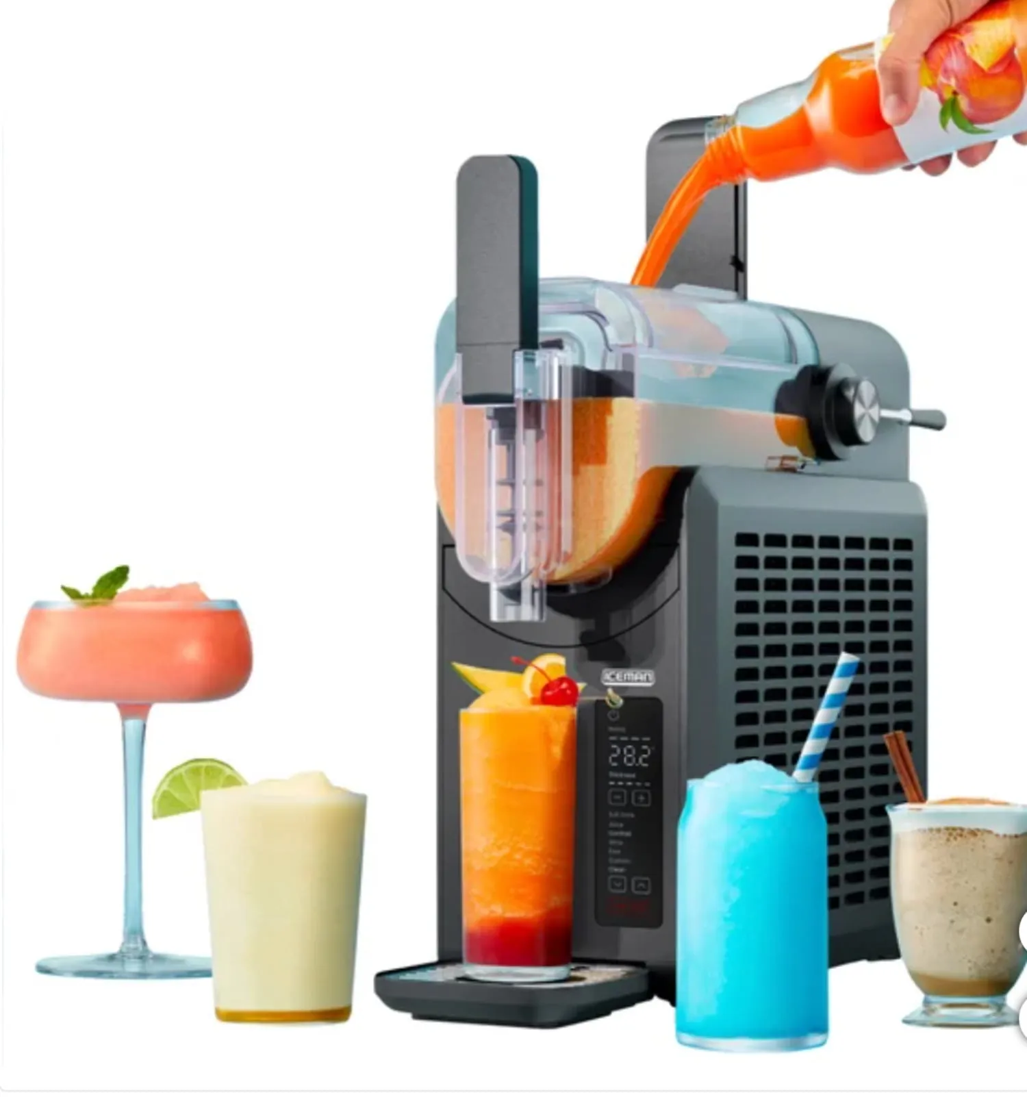 Chefman Slush-Ease 1.5L Slushy Maker with Customizable Thickness - Black - Kaedas