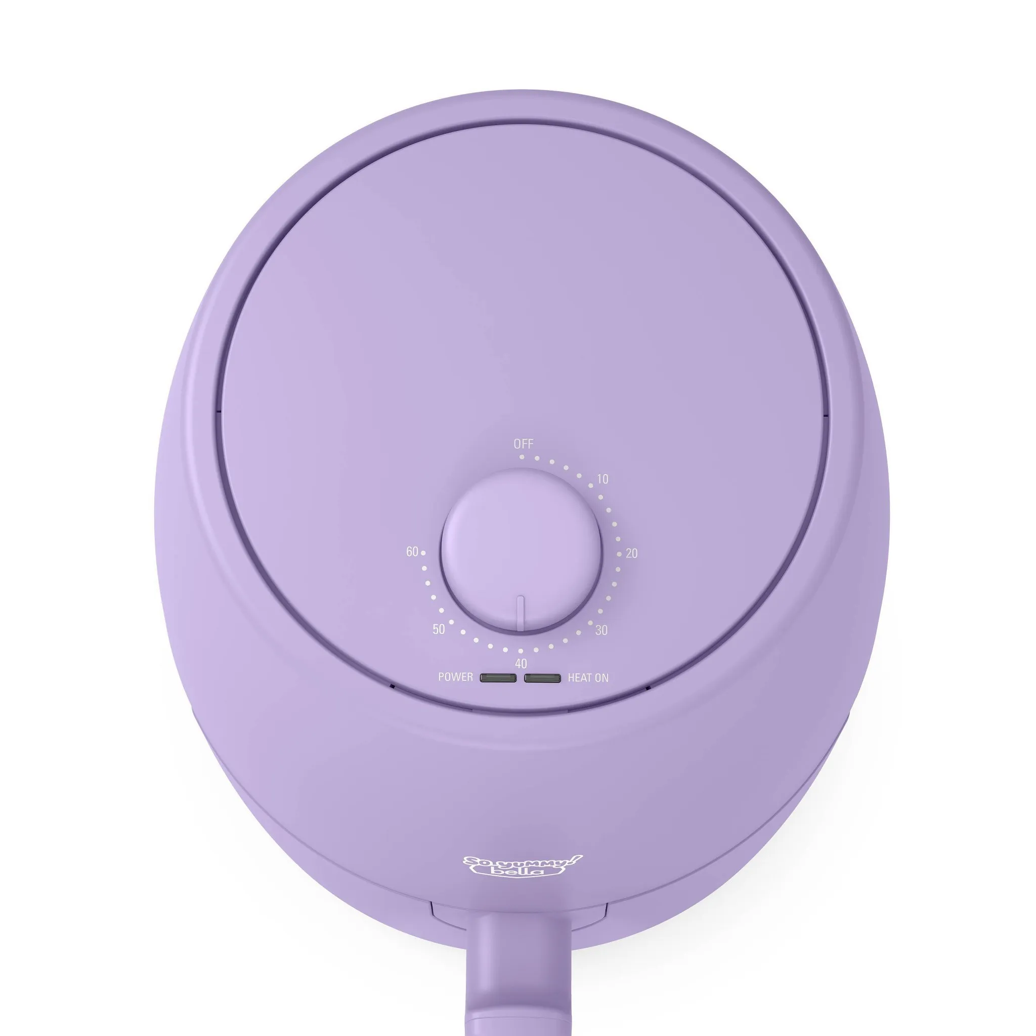 2Qt Lavender Air Fryer with 1200W Power and Dishwasher-Safe Parts - Kaedas