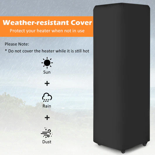 41 000 BTU Propane Patio Heater With Metal Hood-Black - Kaedas