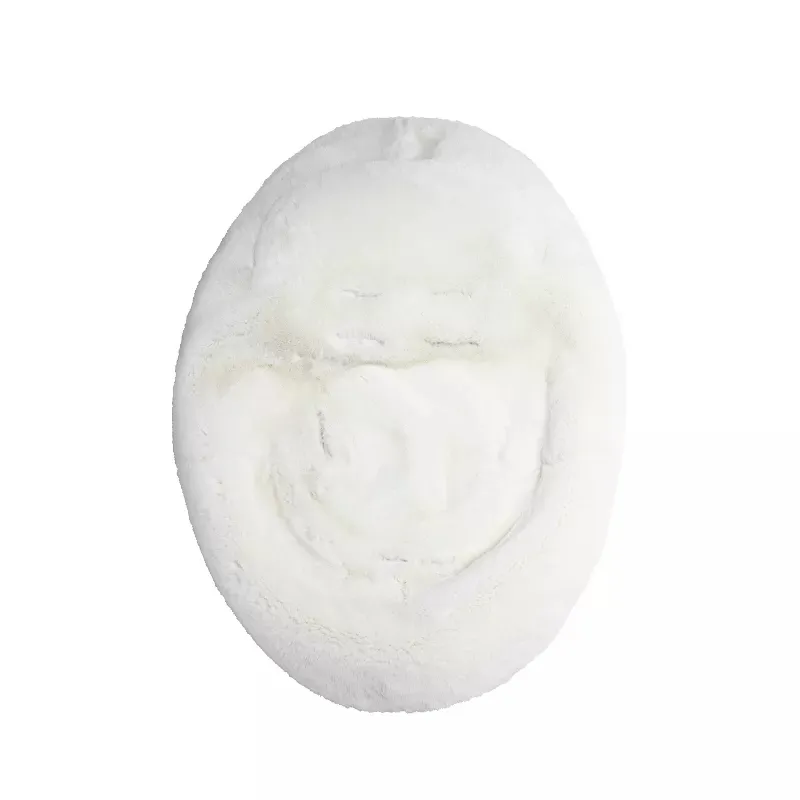 Ultra-Soft Faux Fur Seat Cover for Baby Swing - White - Kaedas