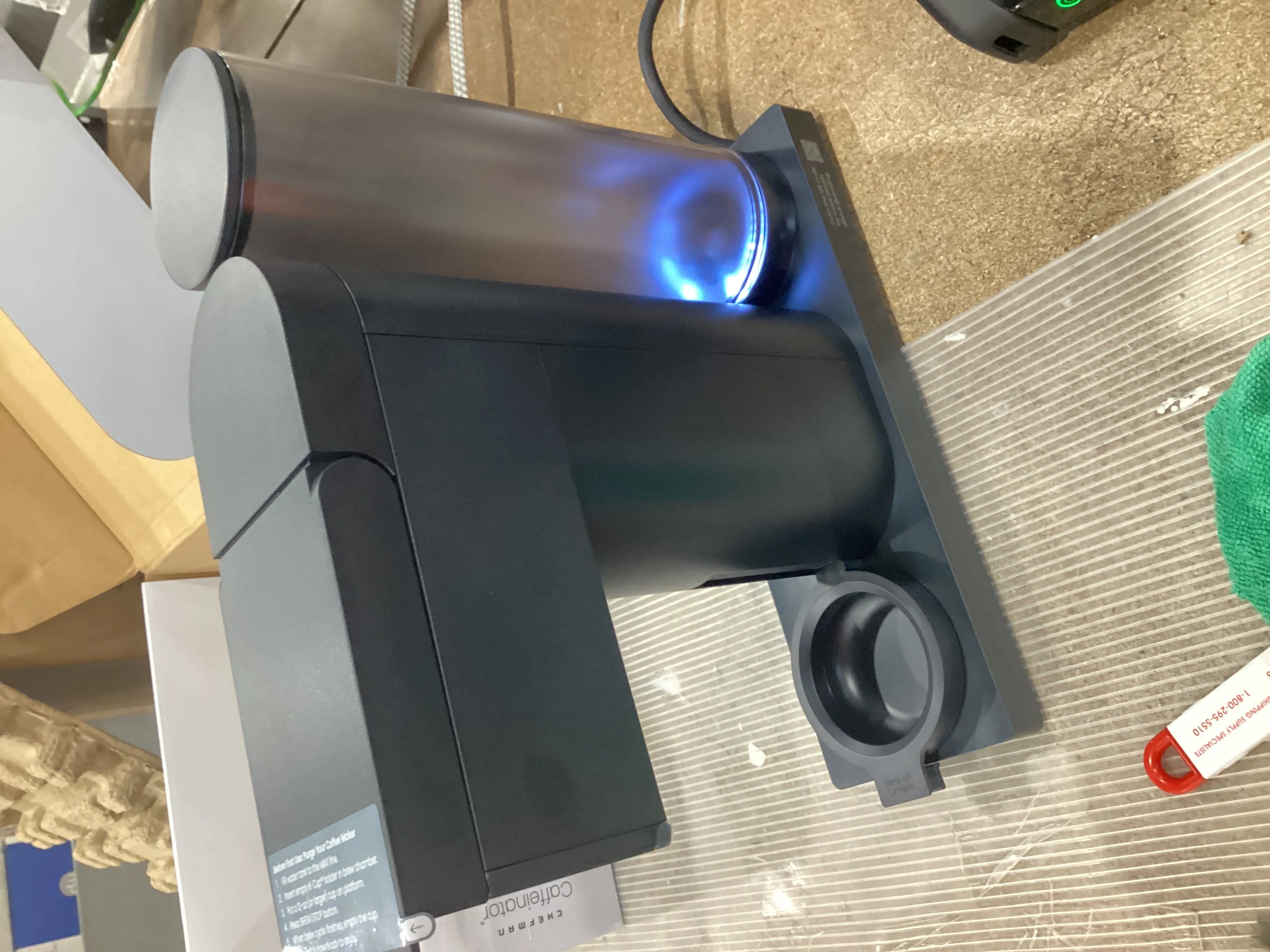 Chefman Caffeinator Single Serve Coffee Maker with 48 Oz Reservoir - Midnight (See Description) - Kaedas