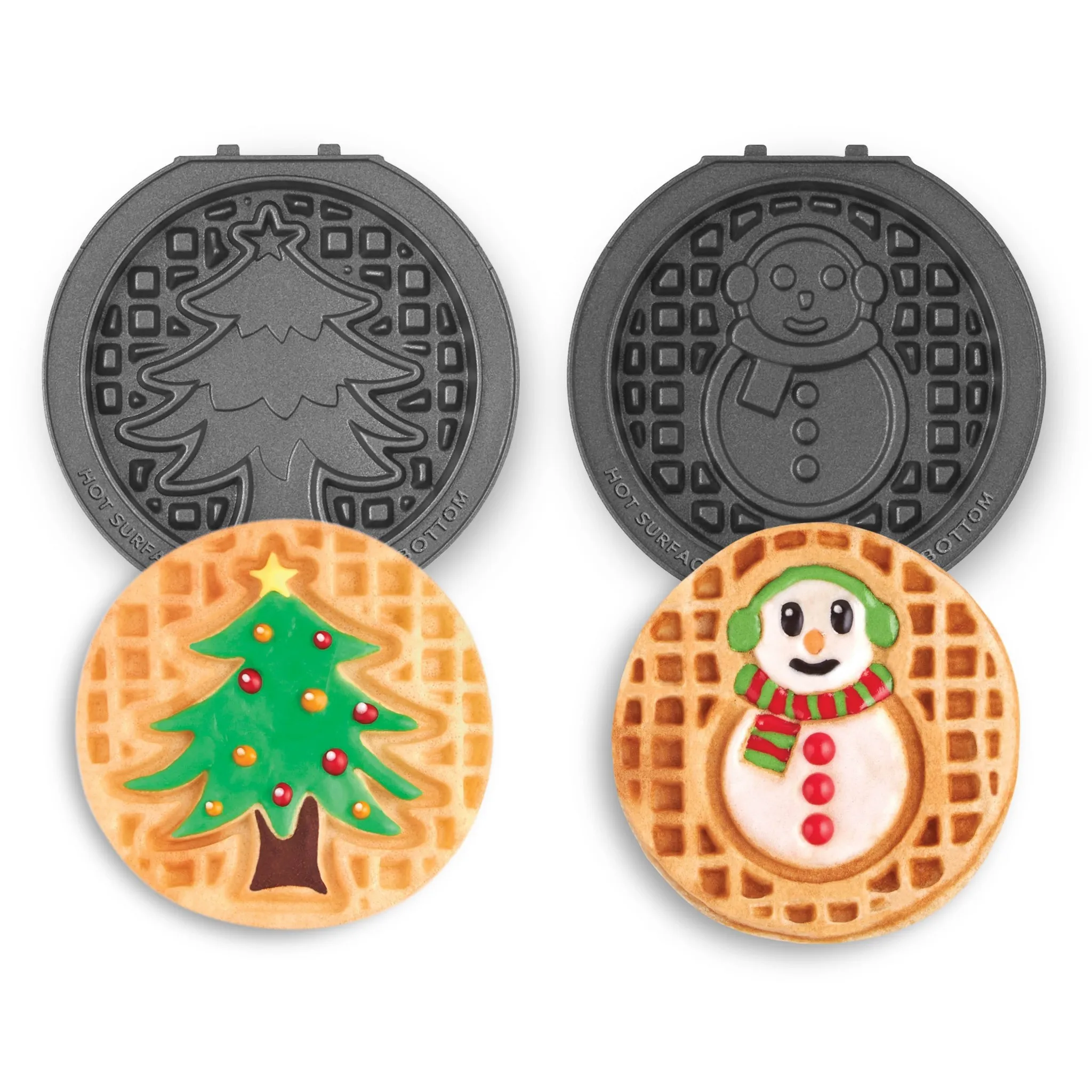 2pc Removable Plate Set Snowman & Tree - Kaedas