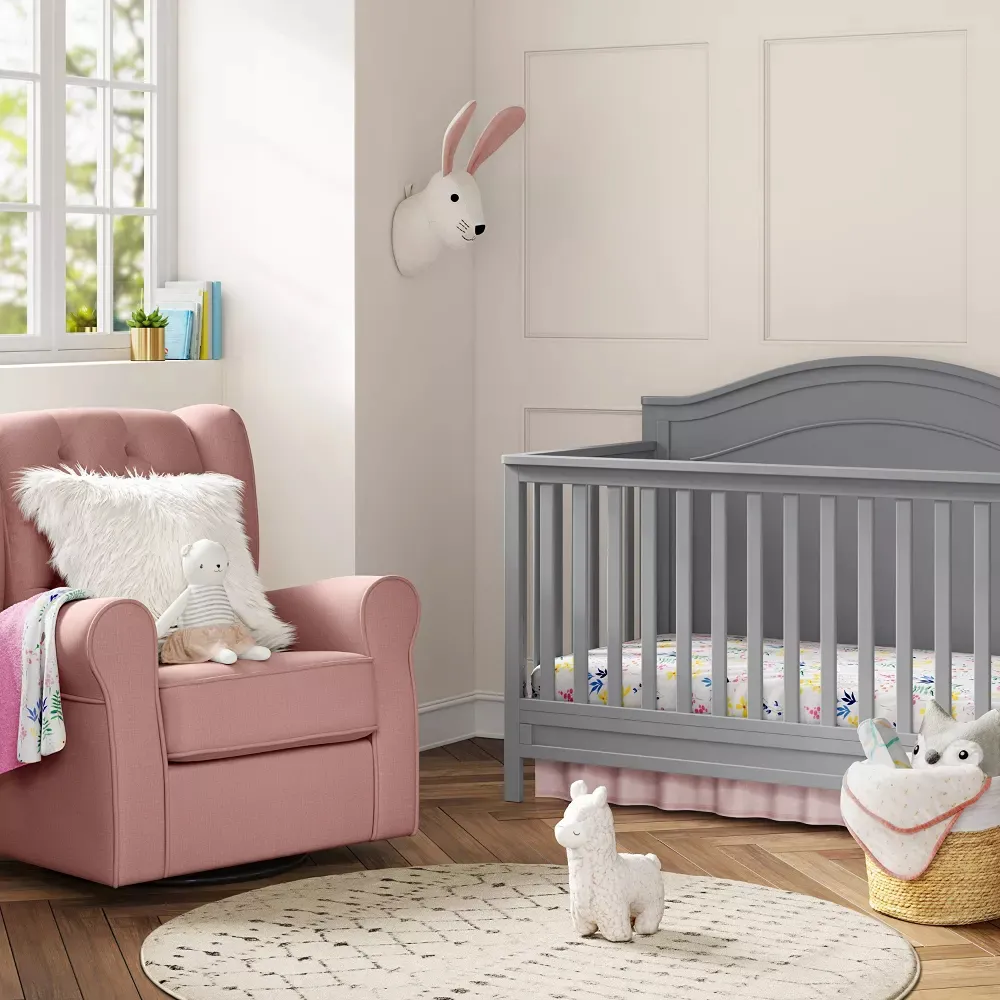 Charlie 4-in-1 Convertible Crib - Grey - Kaedas