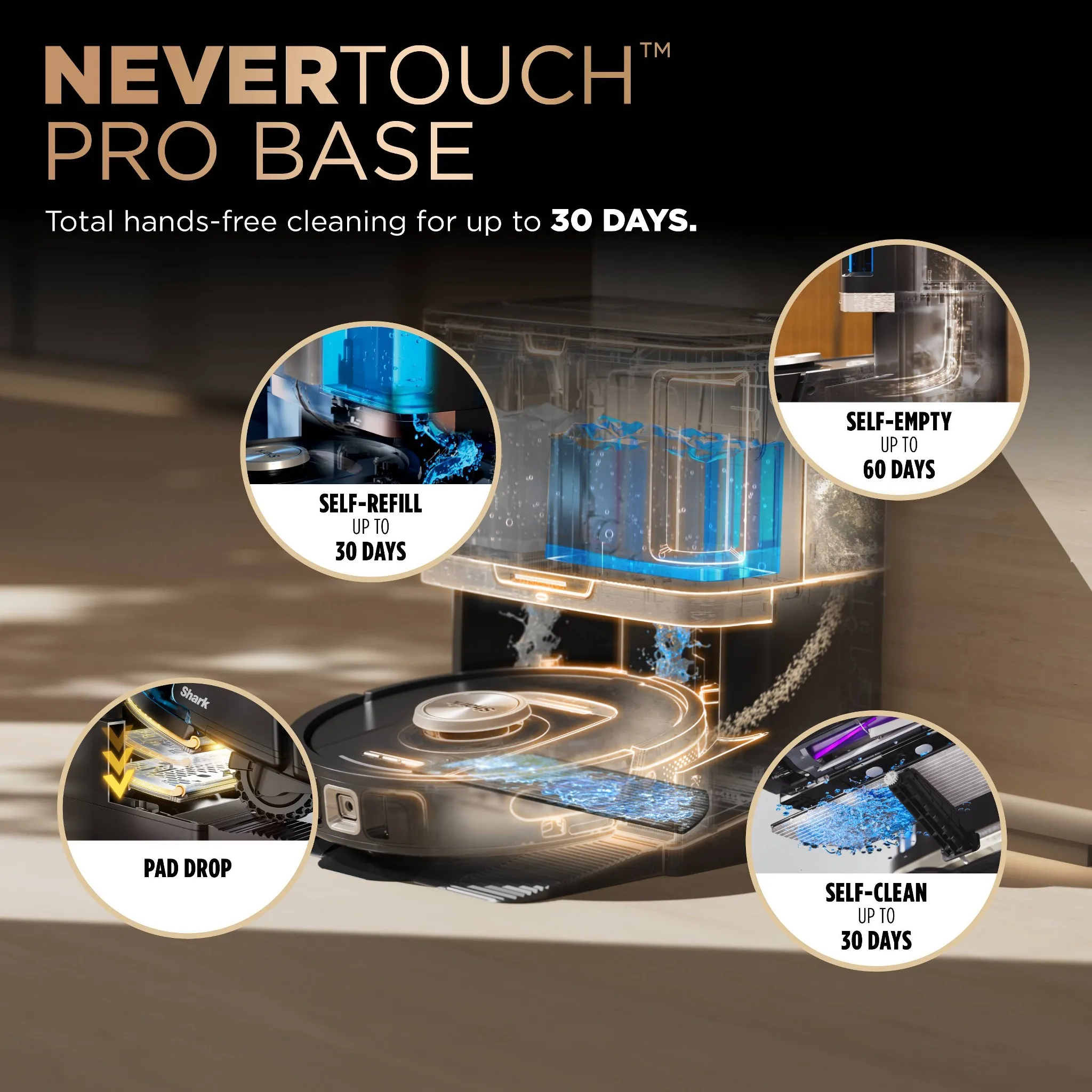 Power Detect 2-In-1 Robot Vacuum And Mop With NeverTouch Pro Base - RV2820ZE - Kaedas
