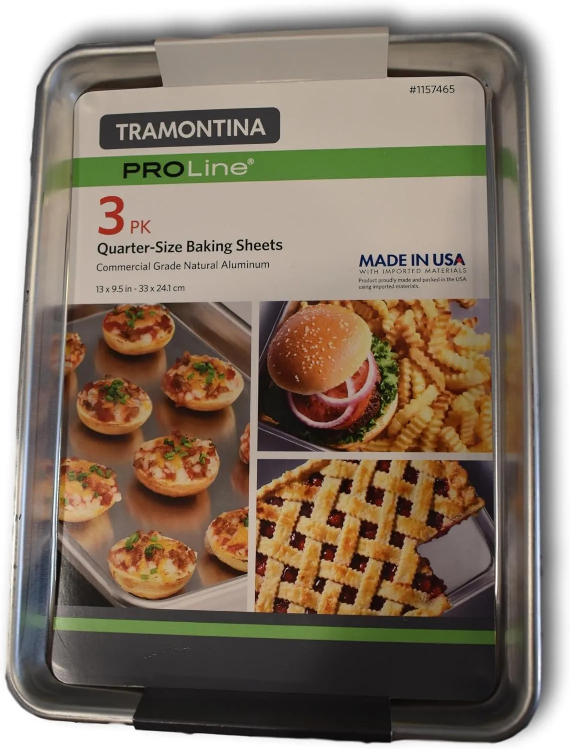 Aluminum Baking Sheet Pans - Quarter Size - Set of 3 - Kaedas