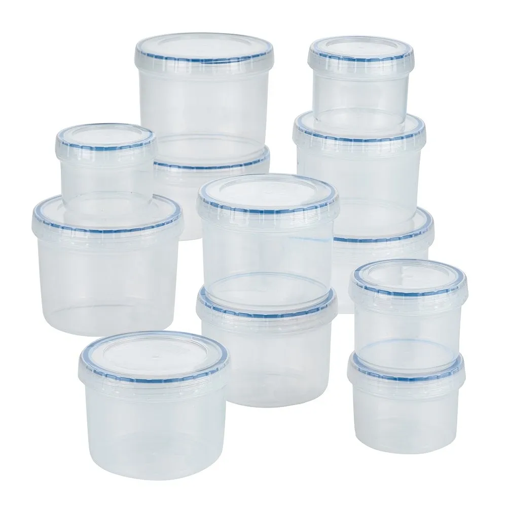 24-Piece Food Storage Bin Set with Airtight Lids - Kaedas