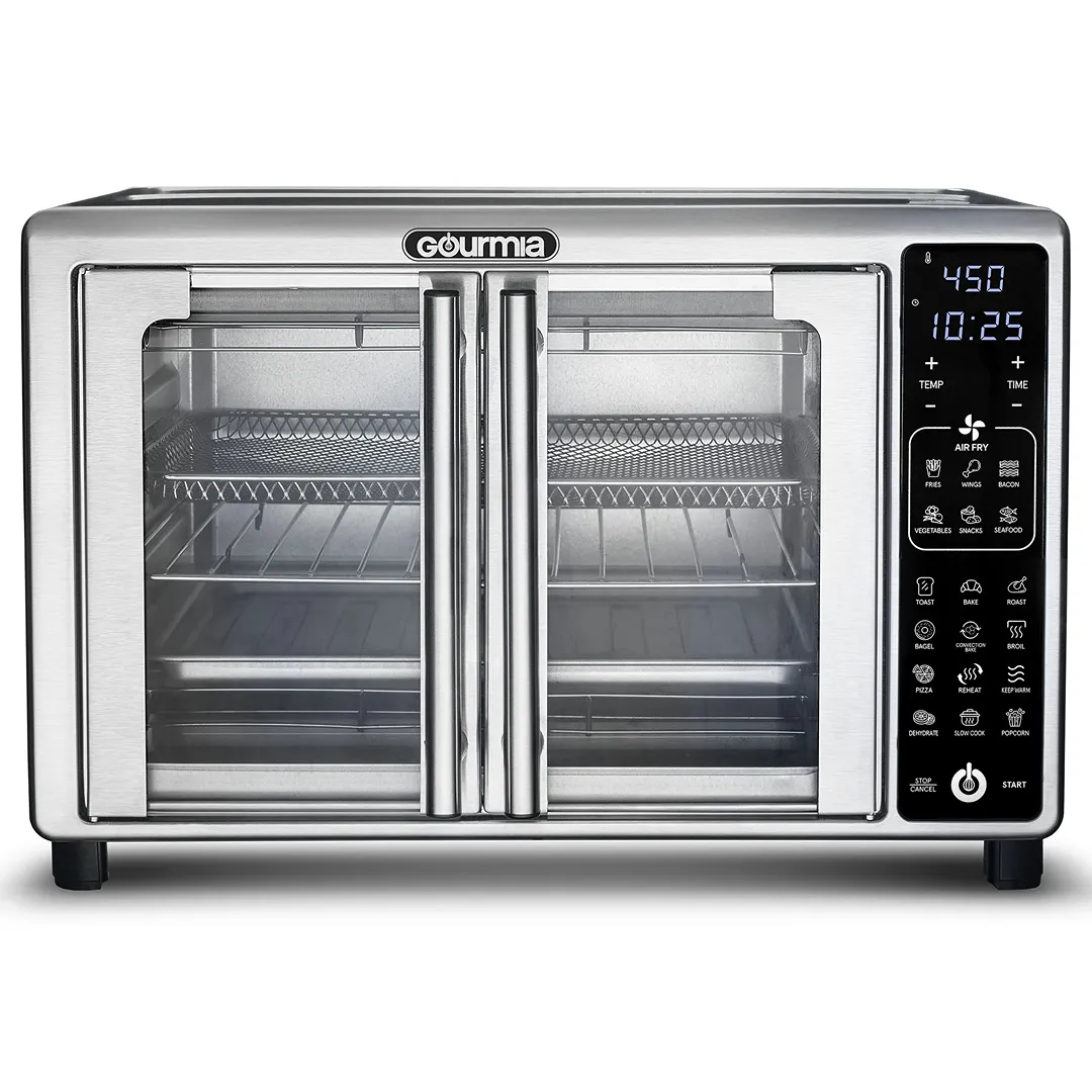 6-Slice Digital Toaster Oven Air Fryer with 19 One-Touch Presets Stainless Steel (See Description) - Kaedas