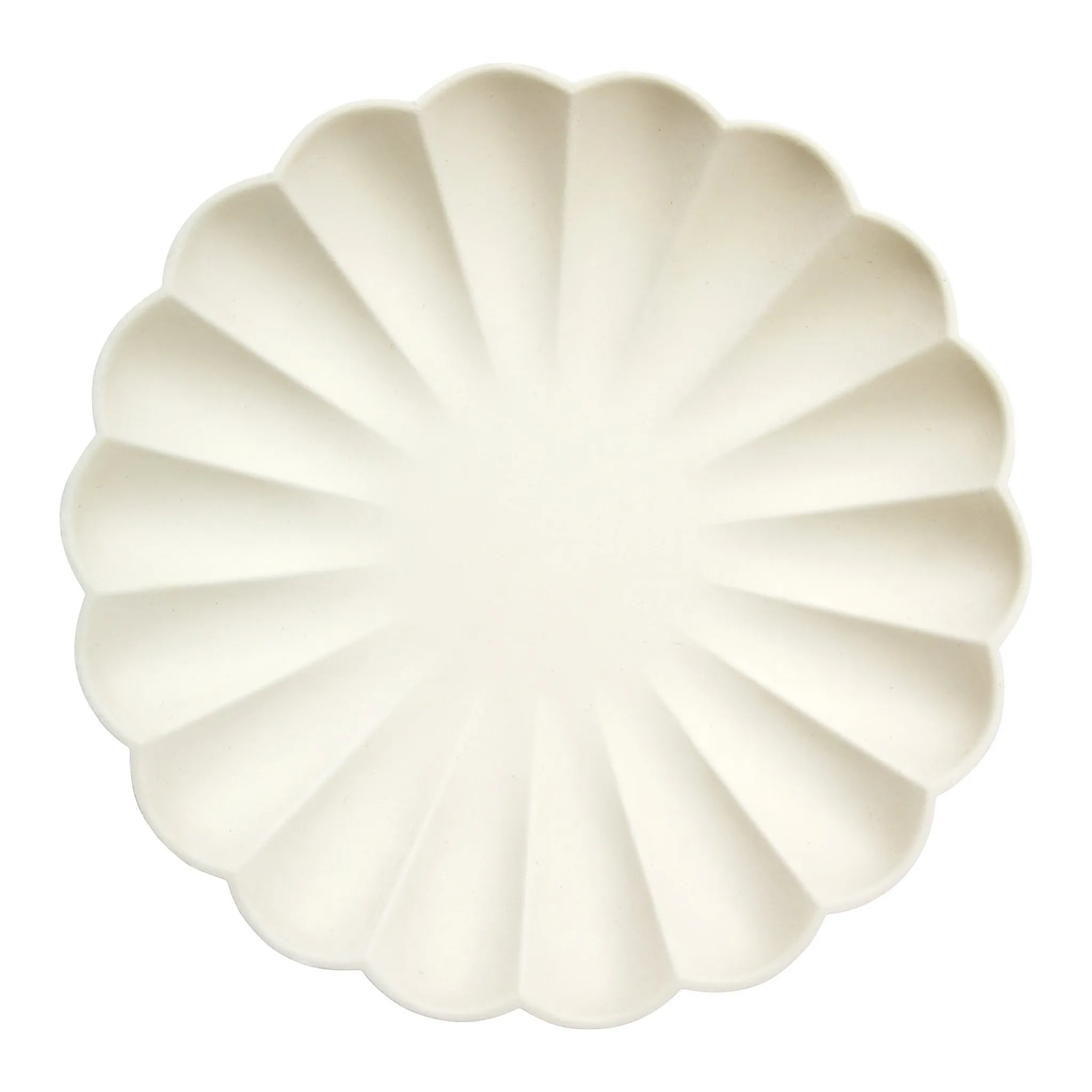 Large Cream Compostable Plates (Pack of 8) - Kaedas