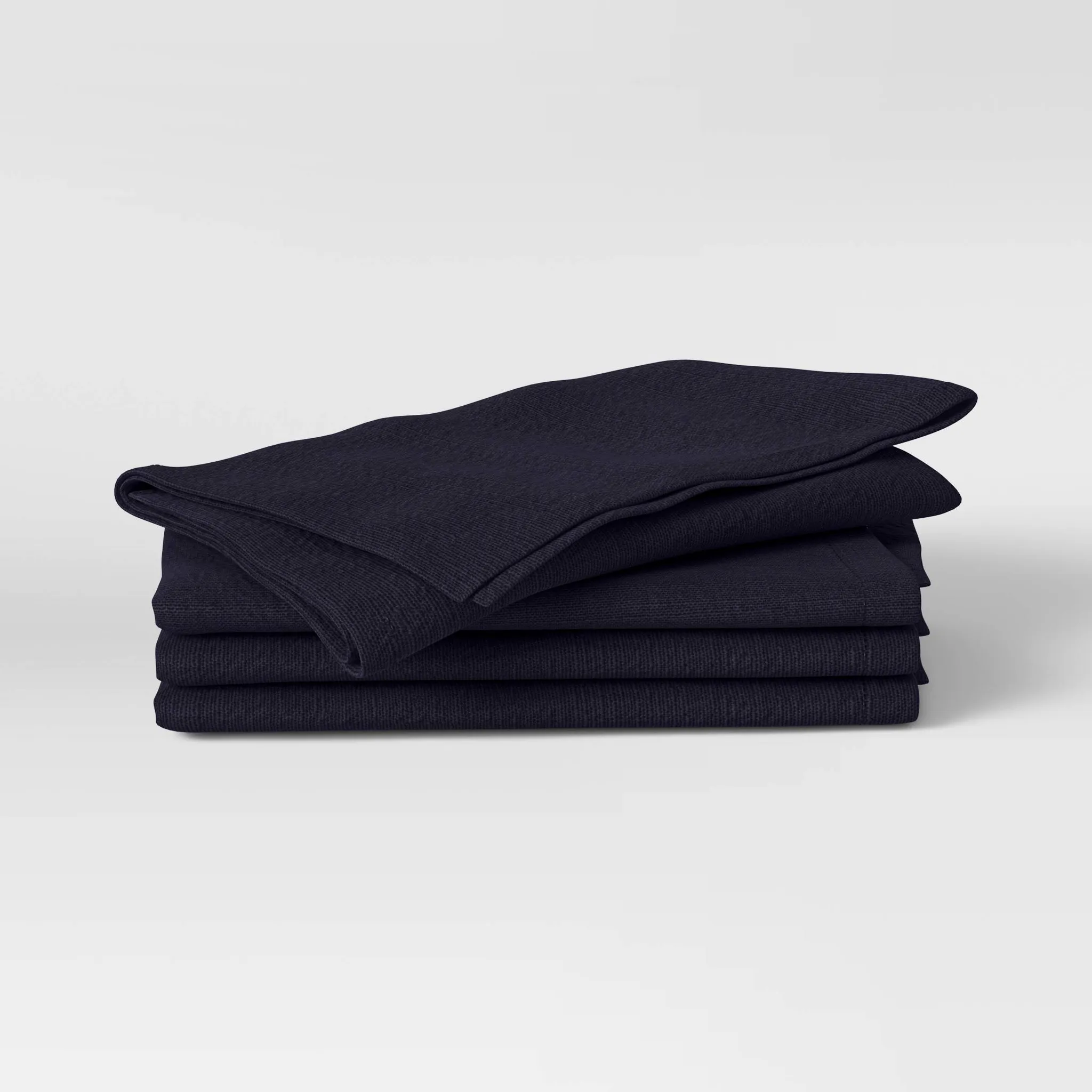 4pk Cotton Easy Care Napkins- Dark Blue - Kaedas