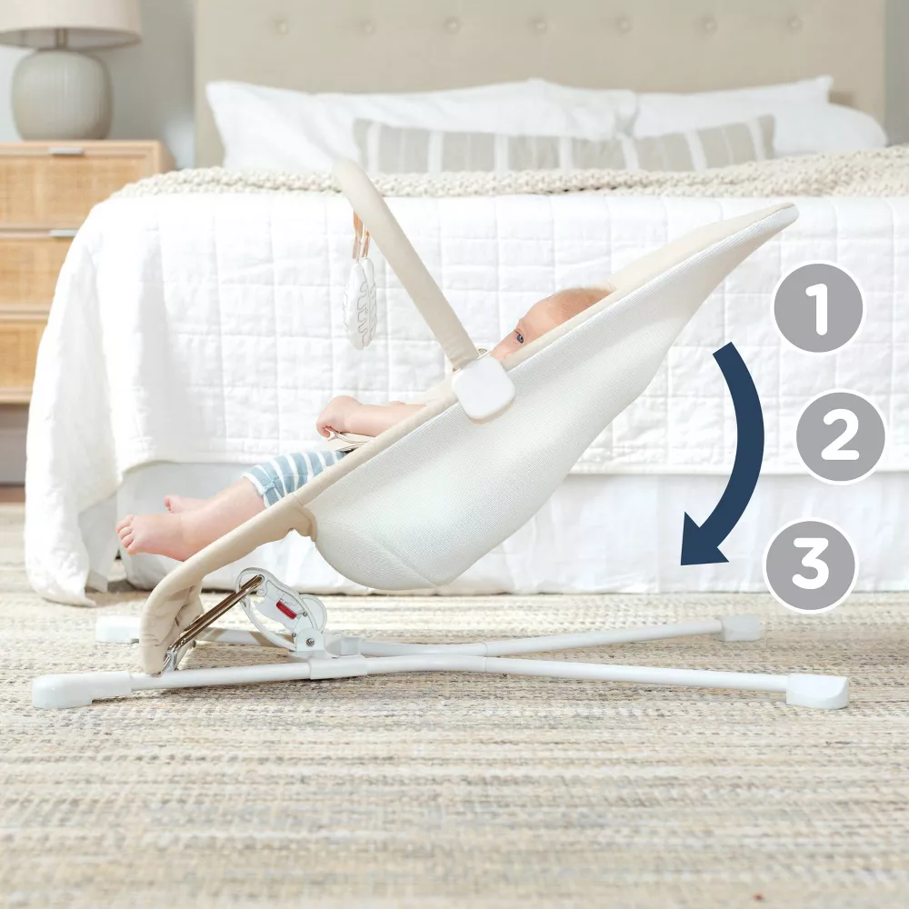 Alpine Highland Organic Portable Bouncer -  Organic Oat - Kaedas