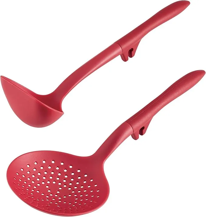 2 Piece Kitchen Utensil Set - Red - Kaedas