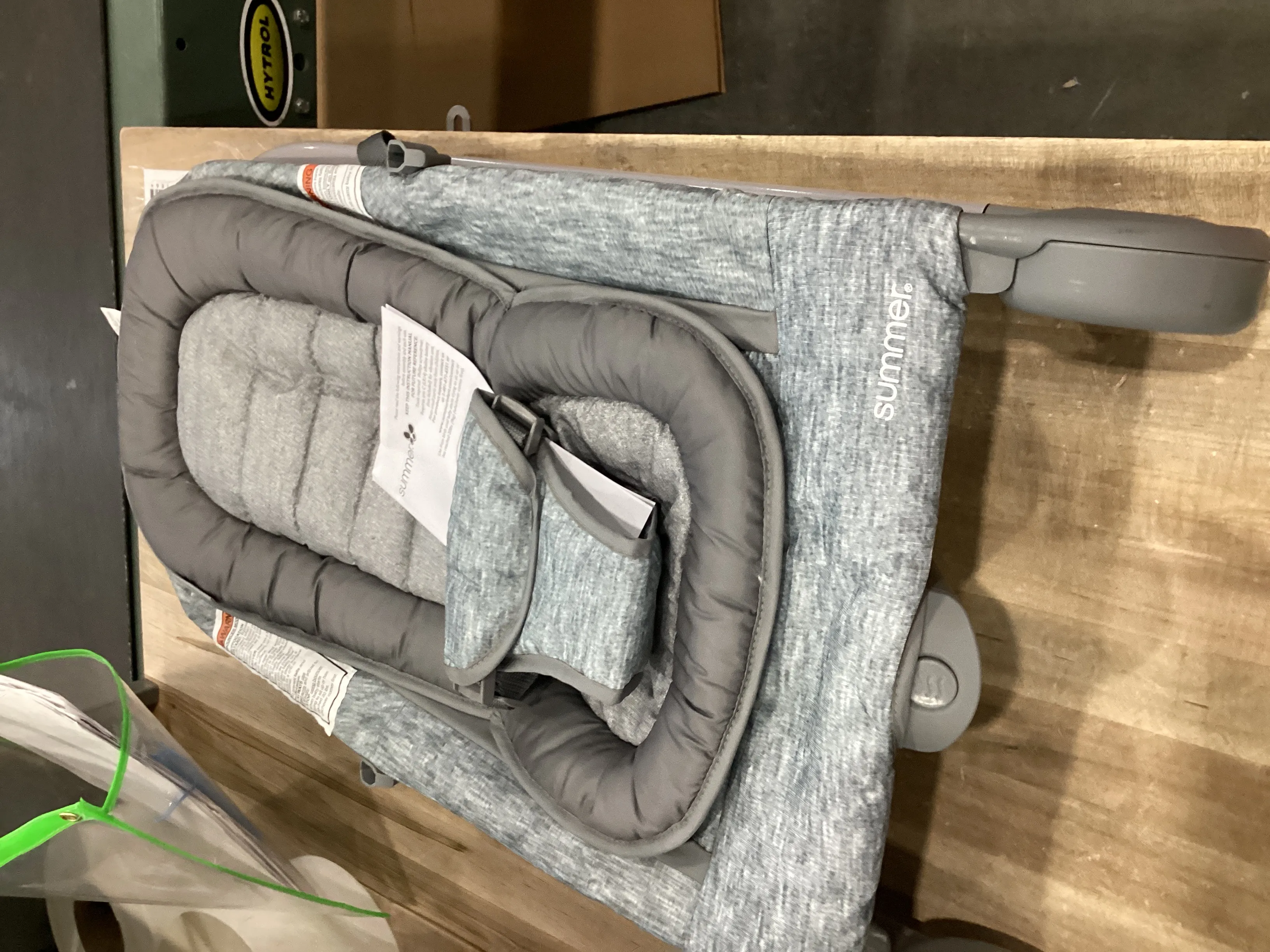 2-in-1 Bouncer & Rocker Duo - Light Gray Tweed (See description) - Kaedas