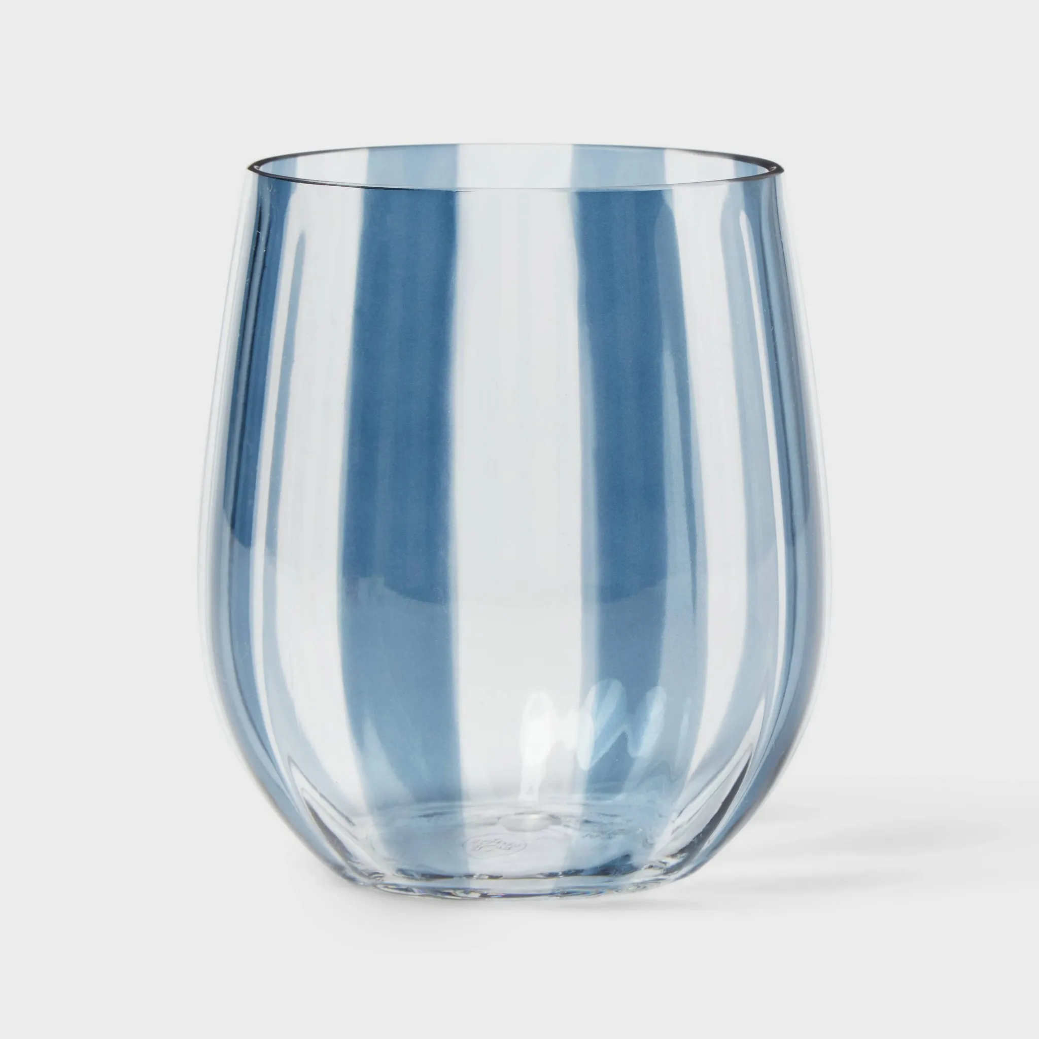 4pk 14 fl oz Striped Stemless Wine Glasses - Kaedas