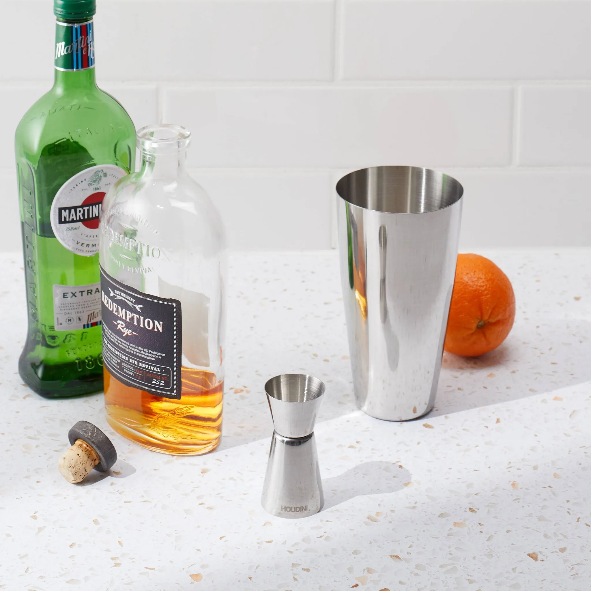 5pc Bar Tool Set (Shaker, Jigger, Strainer, Muddler, Stirring Spoon) - Kaedas