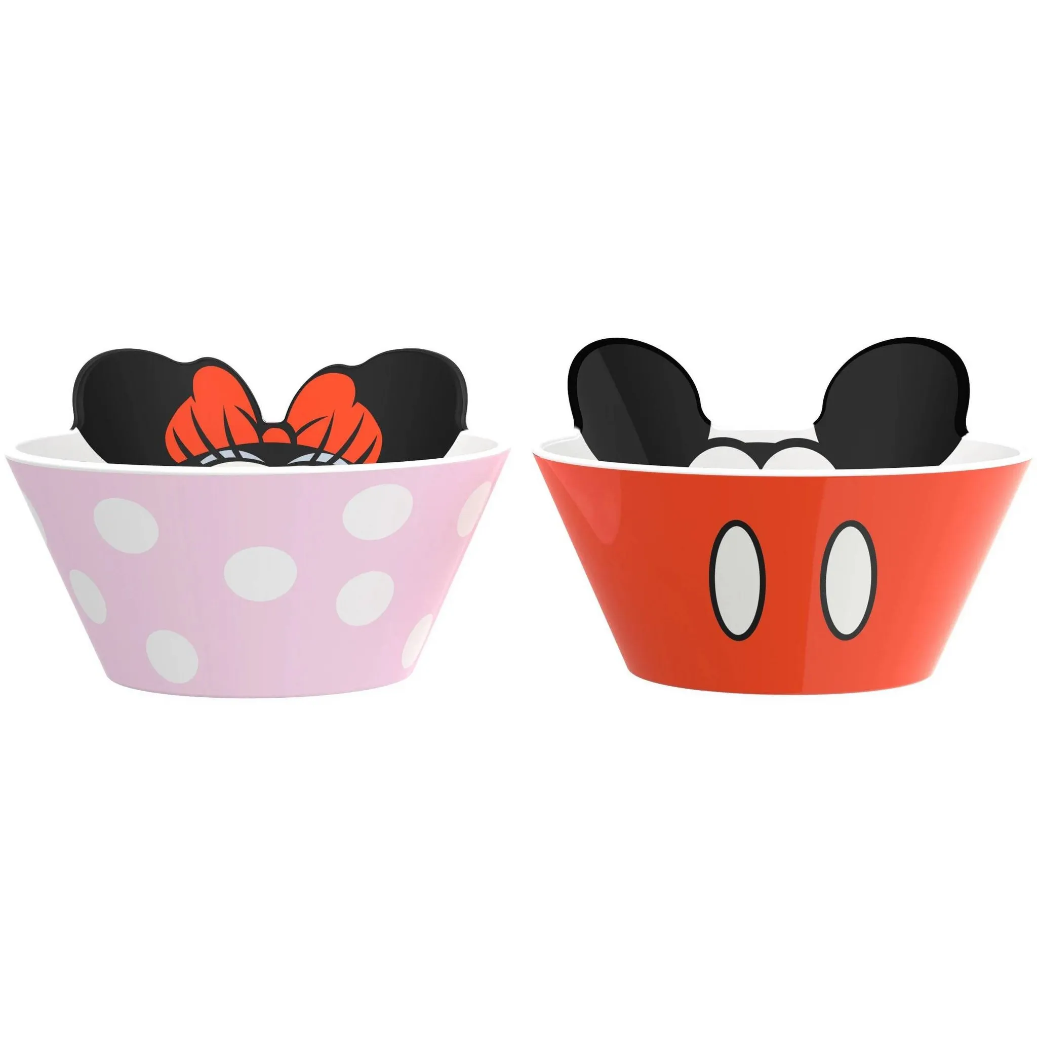 2pk 19.6oz Mixed Disney Mickey and Minnie Iconic Snack Bowl Set - Kaedas