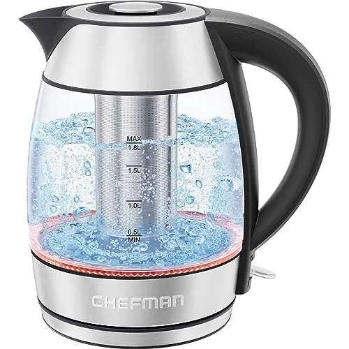 1.8L Rapid-Boil Kettle with Keep Warm and Tea Infuser - Kaedas