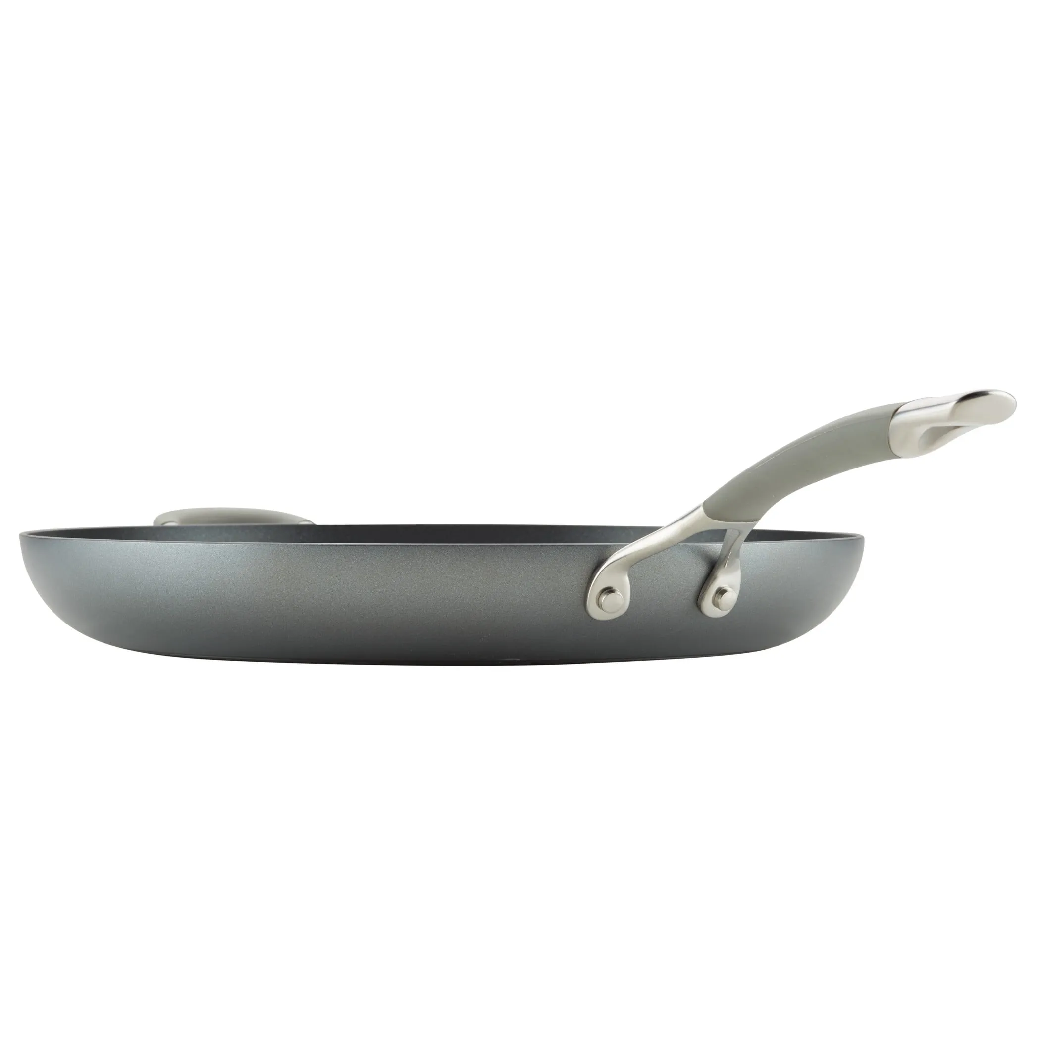 Hard-Anodized Nonstick Wide Stockpot - Gray - Kaedas