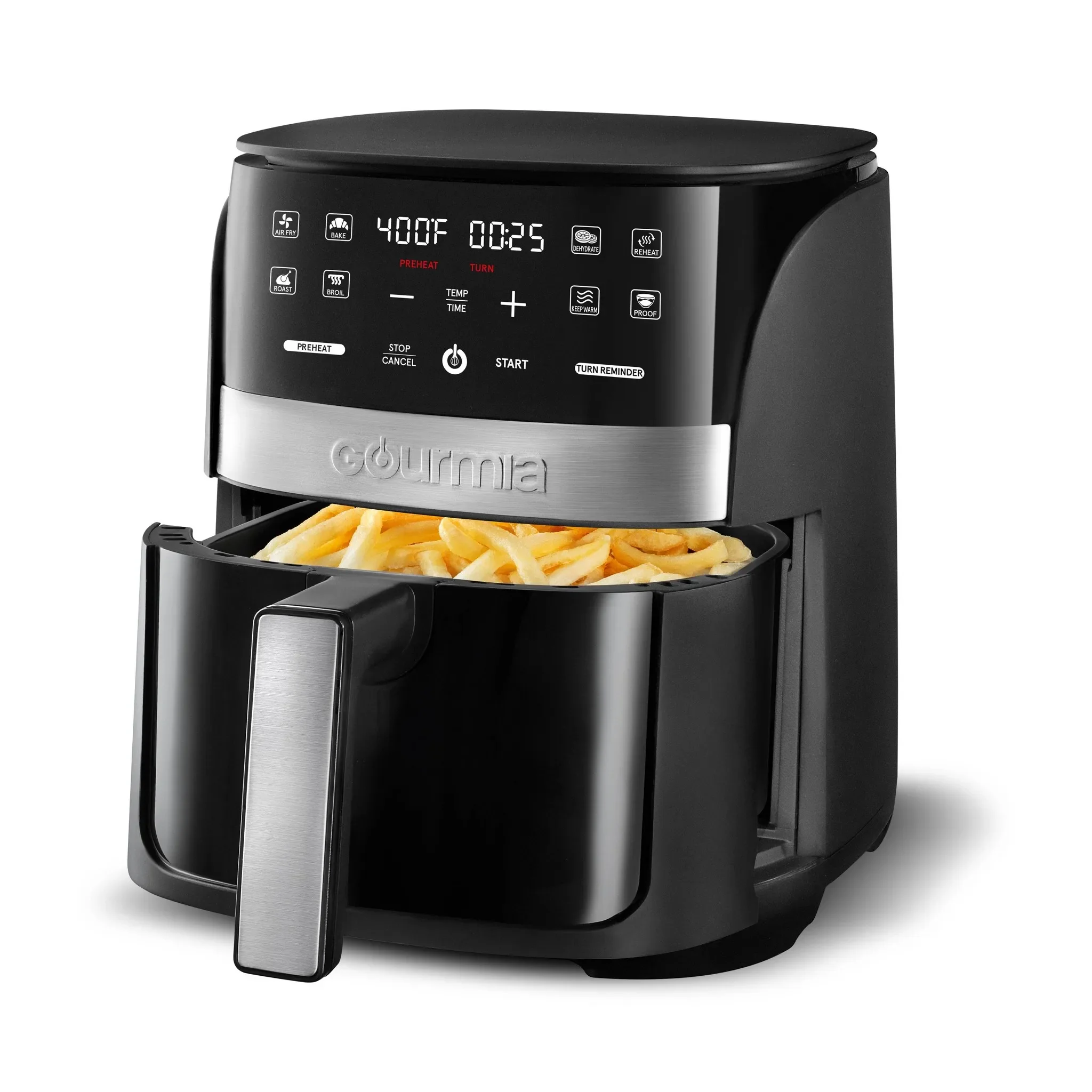 3qt Digital Air Fryer with 8 Presets & Guided Cooking - Kaedas