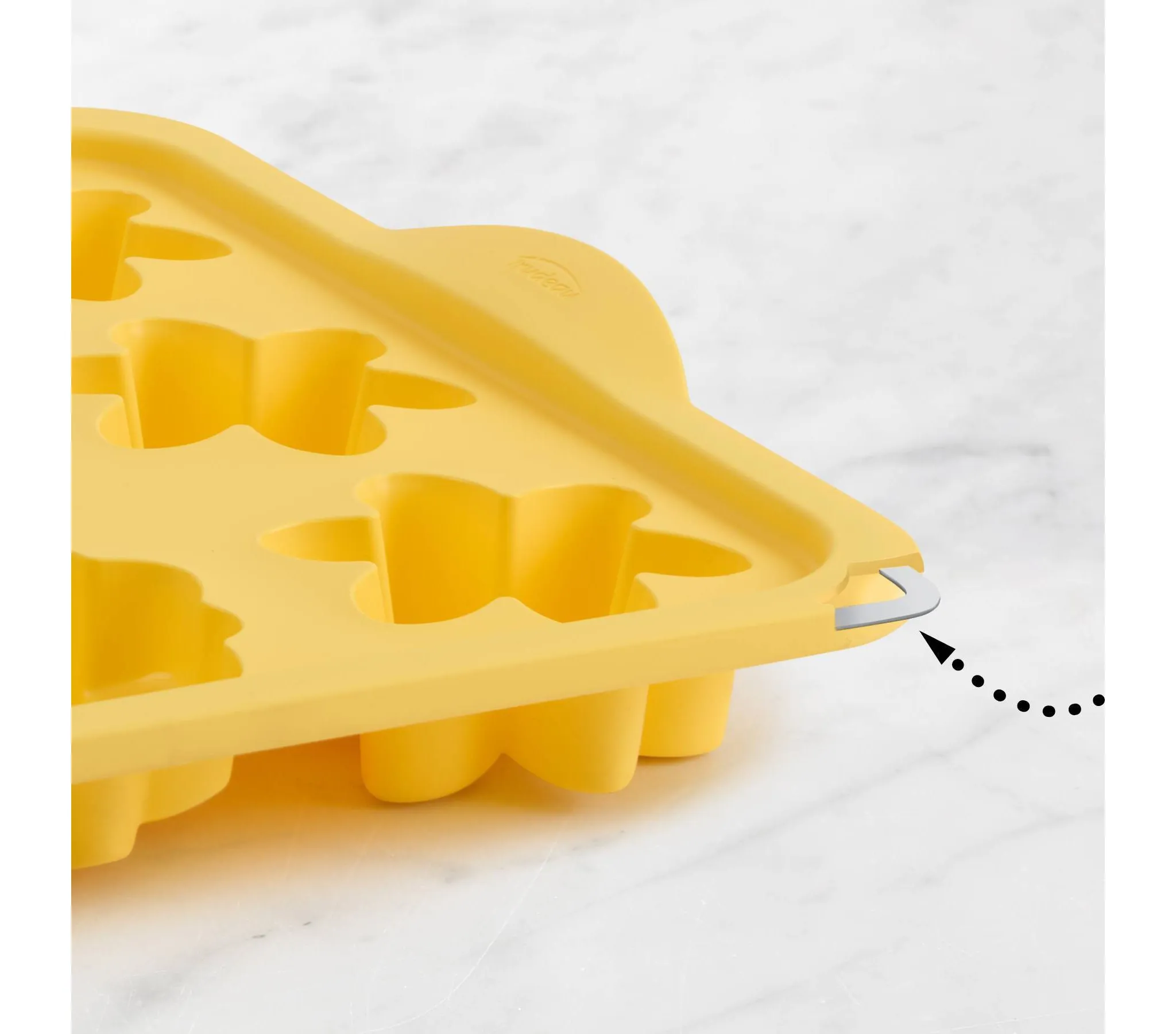 9 Cavity Silicone Flower Pan Yellow - Kaedas
