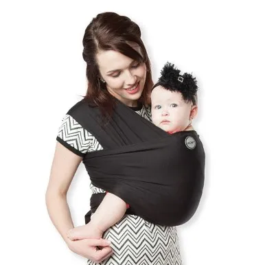 Classic Baby Wrap Carrier - Black - Kaedas