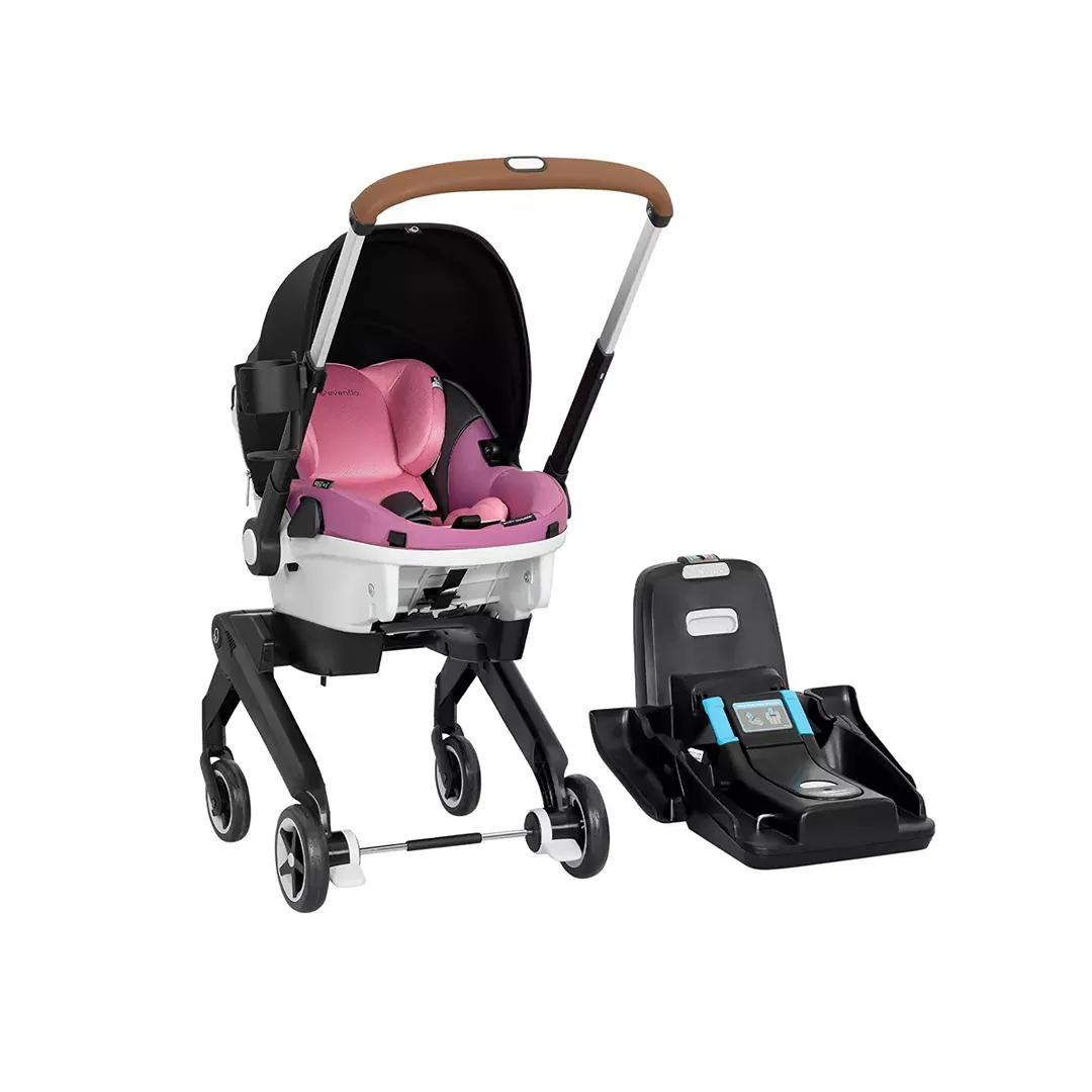 Evenflo Gold Shyft DualRide Car Seat and Stroller Combo (Opal Pink) - Kaedas