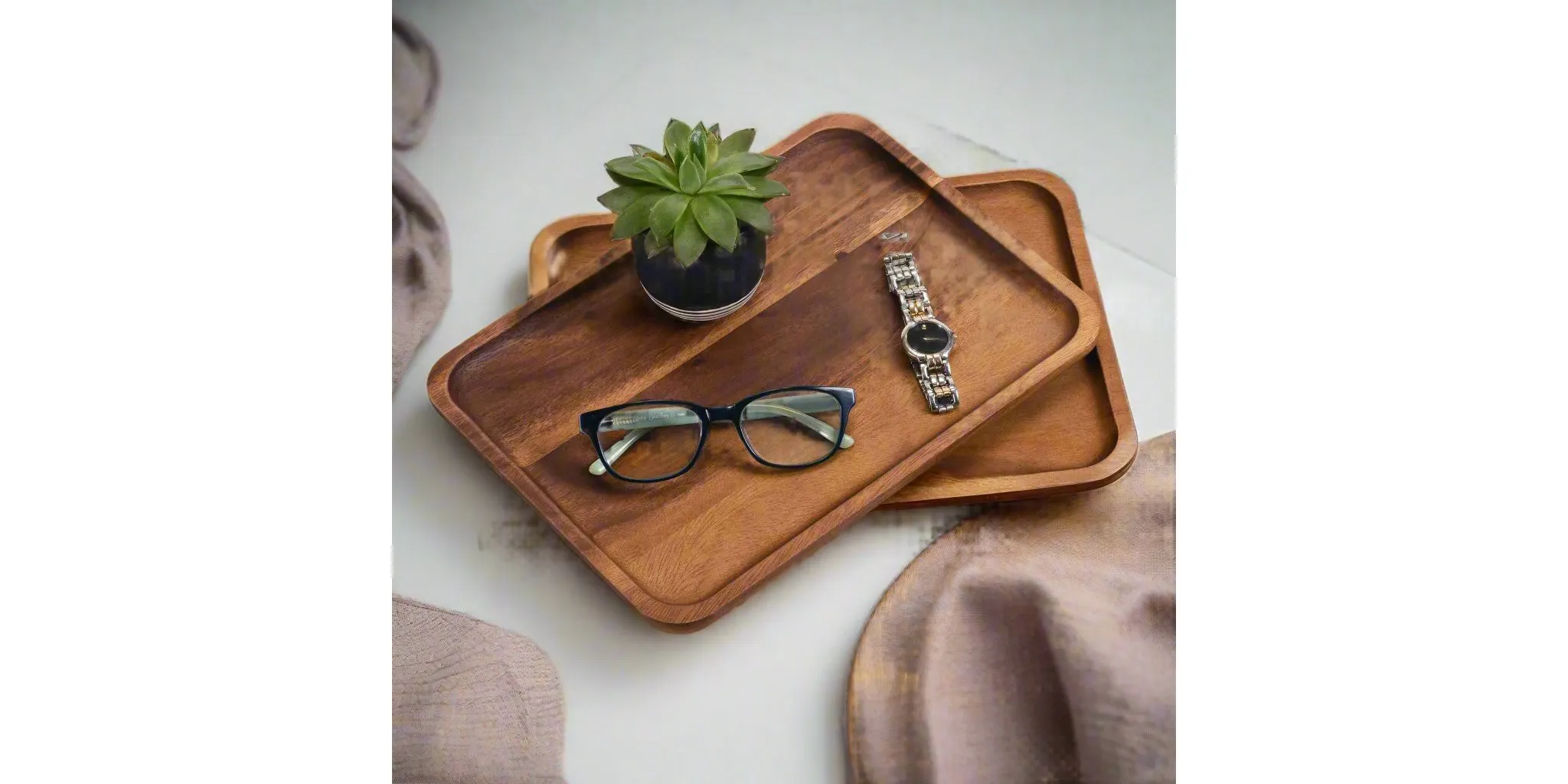 Rectangular Display Plates - Medium - S/2 - Kaedas