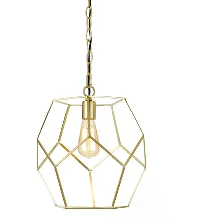 Bellini One Light Pendant In Brushed Gold - Kaedas