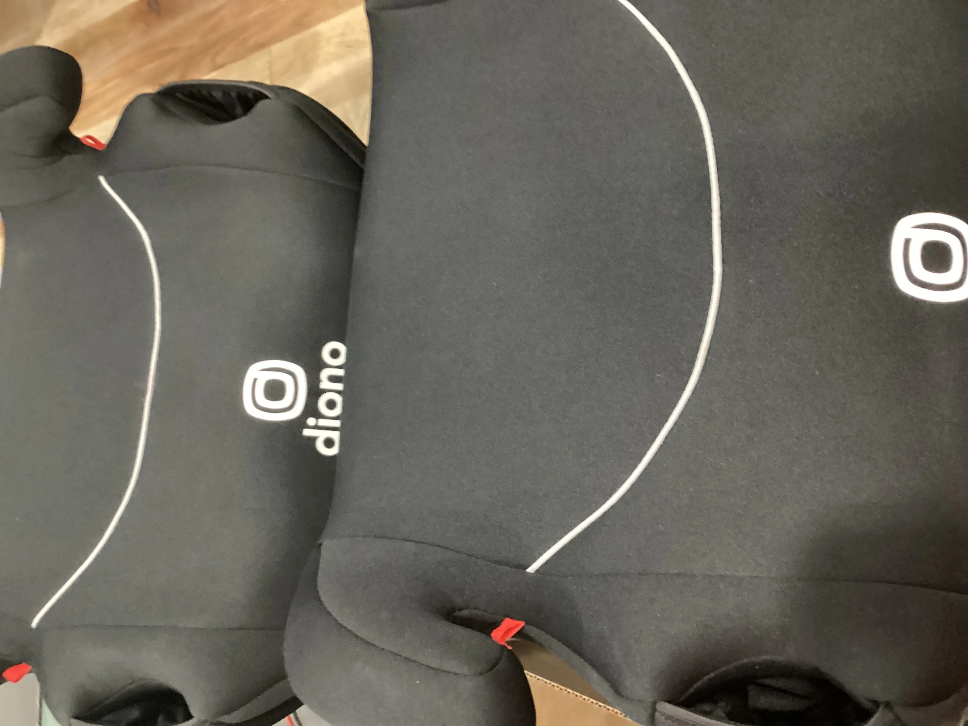 Pack of 2 Backless Booster Car Seats, Black  (See Description) - Kaedas