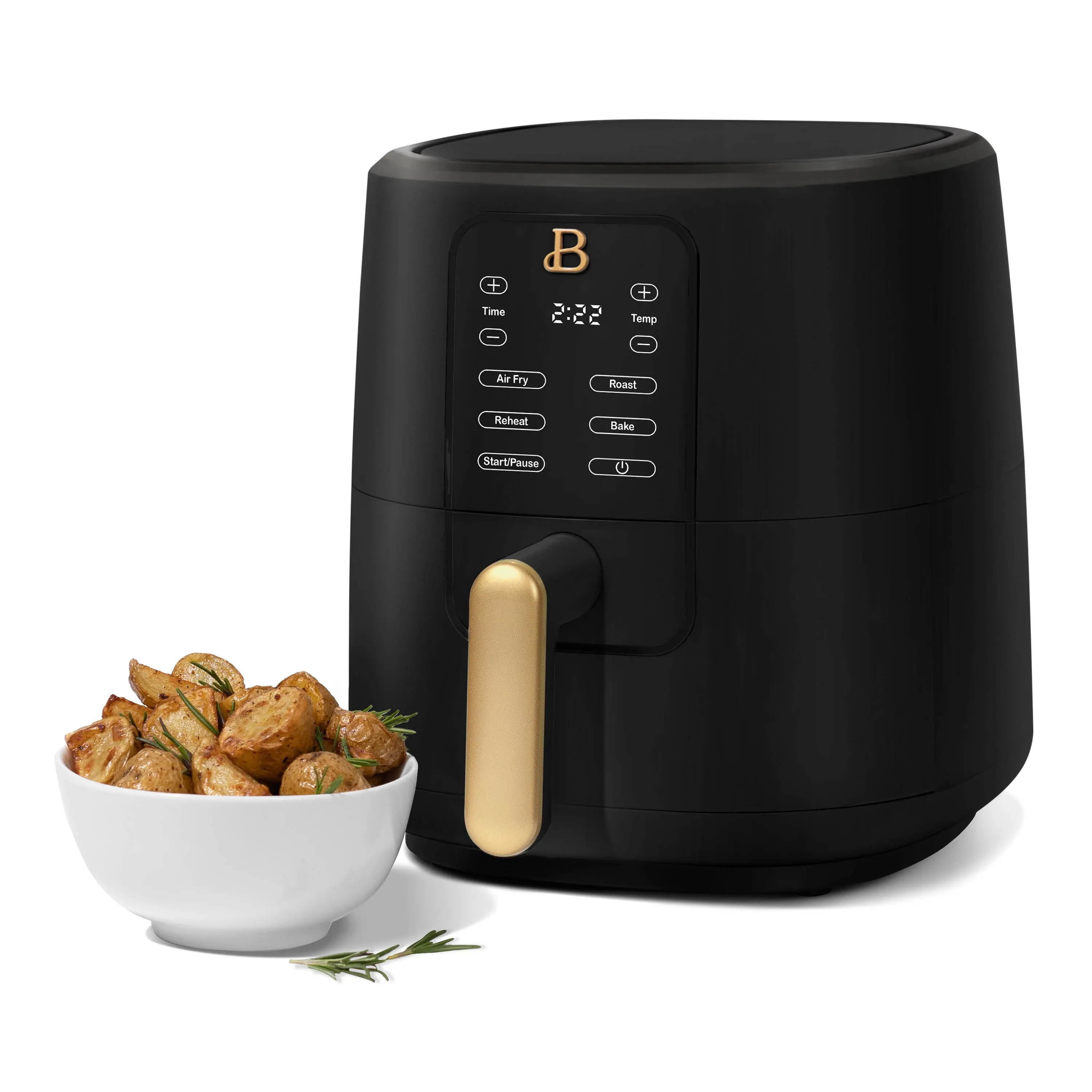 Beautiful 3 Qt Air Fryer With TurboCrisp Technology - Black Sesame - Kaedas