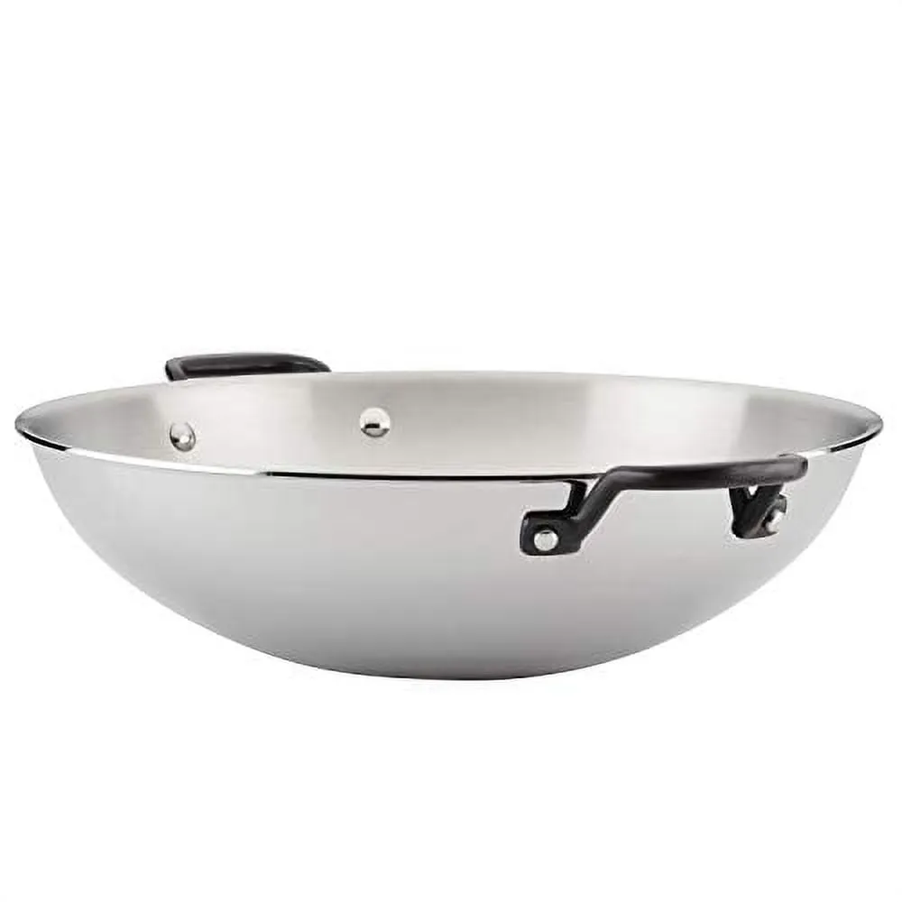 KitchenAid 5-Ply Clad 15-Inch Stainless Steel Induction Wok - Kaedas