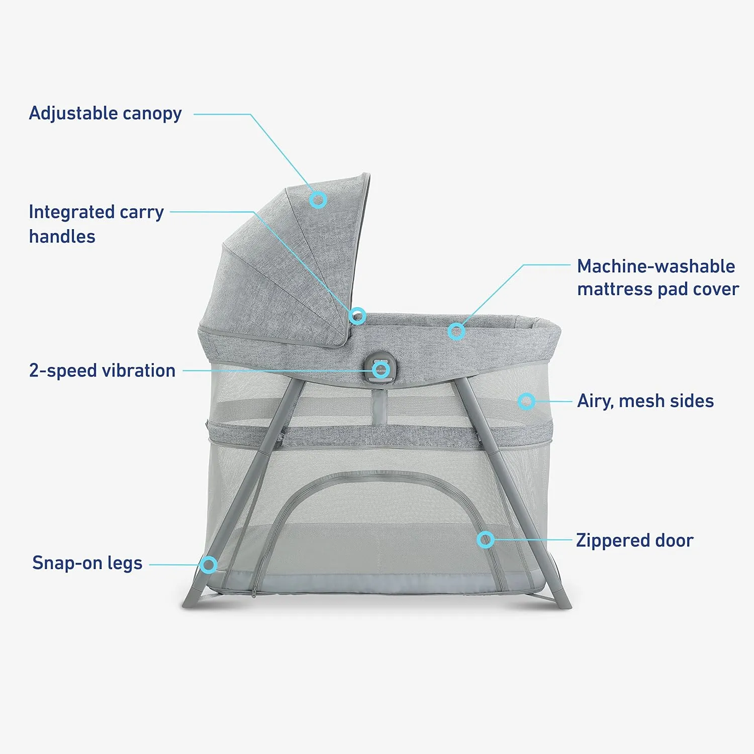 Graco® DreamMore™ 3-in-1 Portable Bassinet & Travel Crib - Kaedas