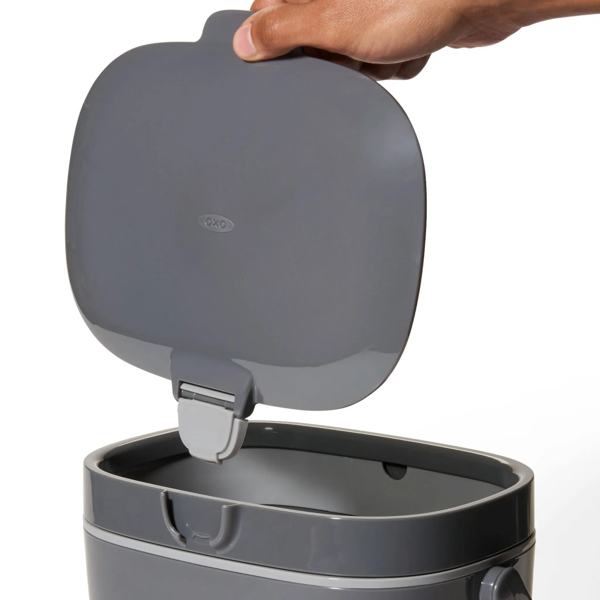 OXO 1.75G Plastic Easy Clean Compost Bin- Gray (See Description) - Kaedas