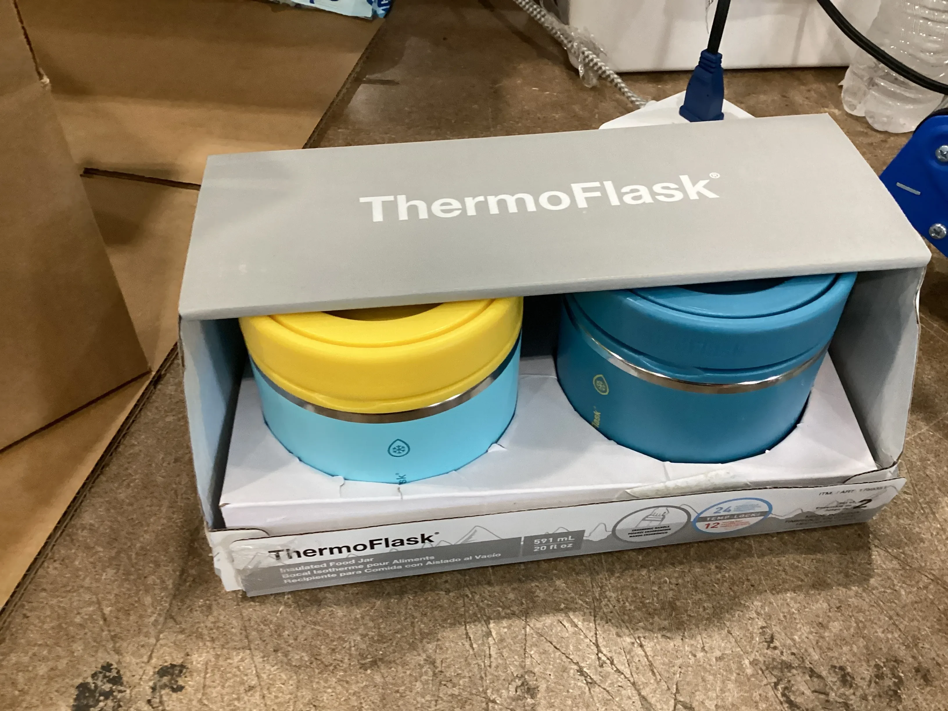 Blue and Green 20 Oz Insulated Food Jar - 2-Pack (See Description) - Kaedas