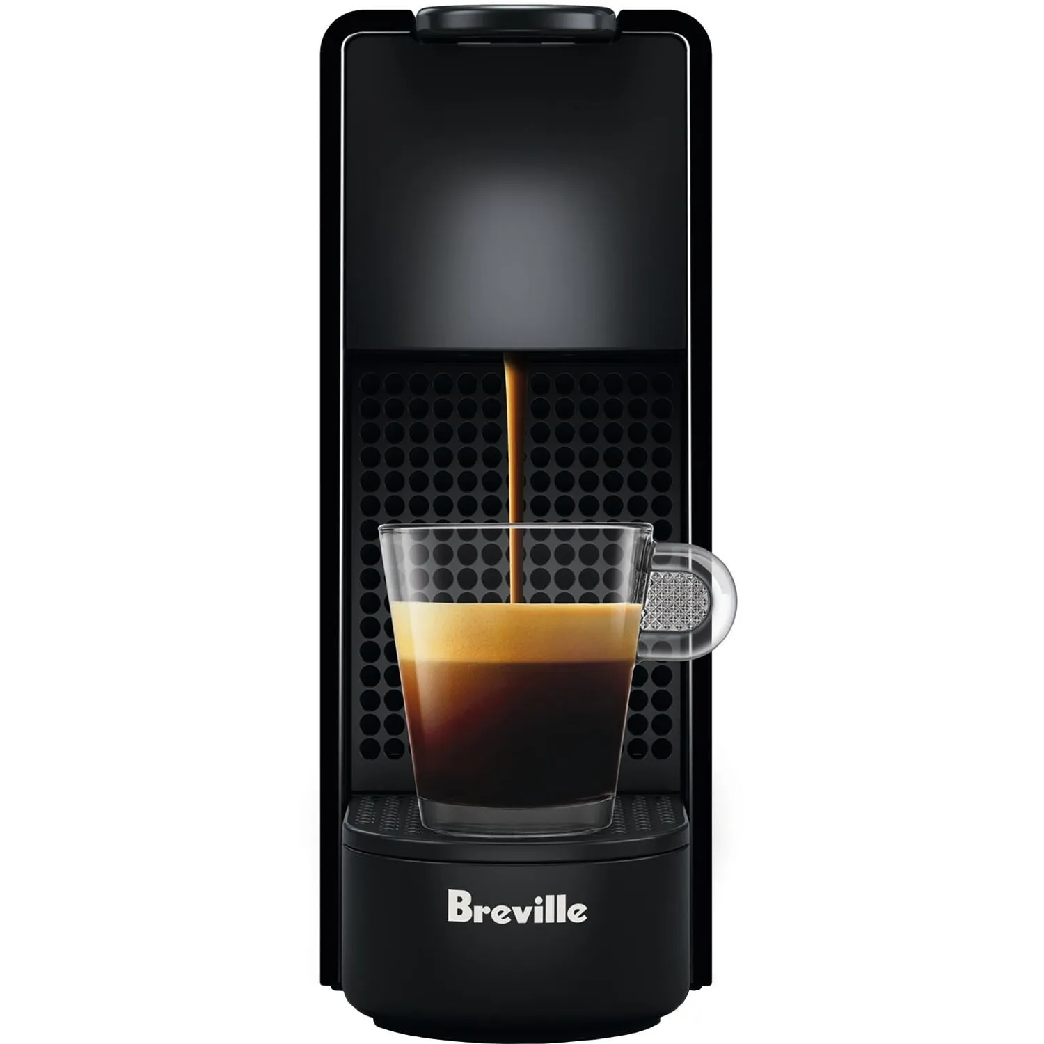 Breville New  Nespresso Essenza Mini Single-Serve Machine Aeroccino Milk Frothier, Black - Kaedas
