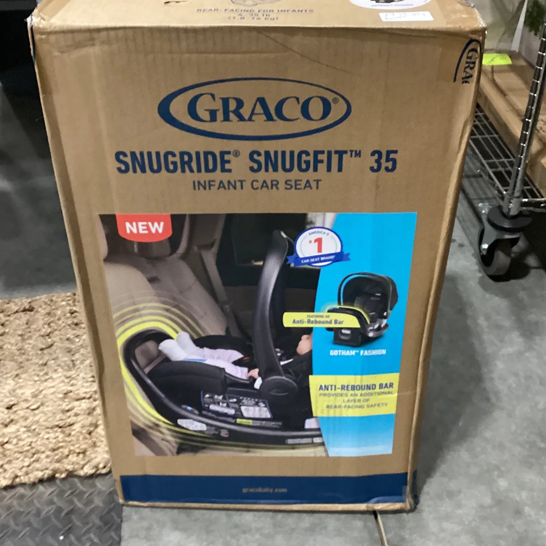 SnugRide SnugFit 35 Infant Car Seat with Anti-Rebound Bar - Gotham - Kaedas