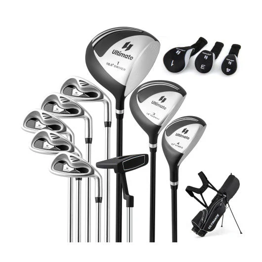 Men¡¯s Profile Complete Golf Club Package Set Includes 10 Pieces-Black - Kaedas