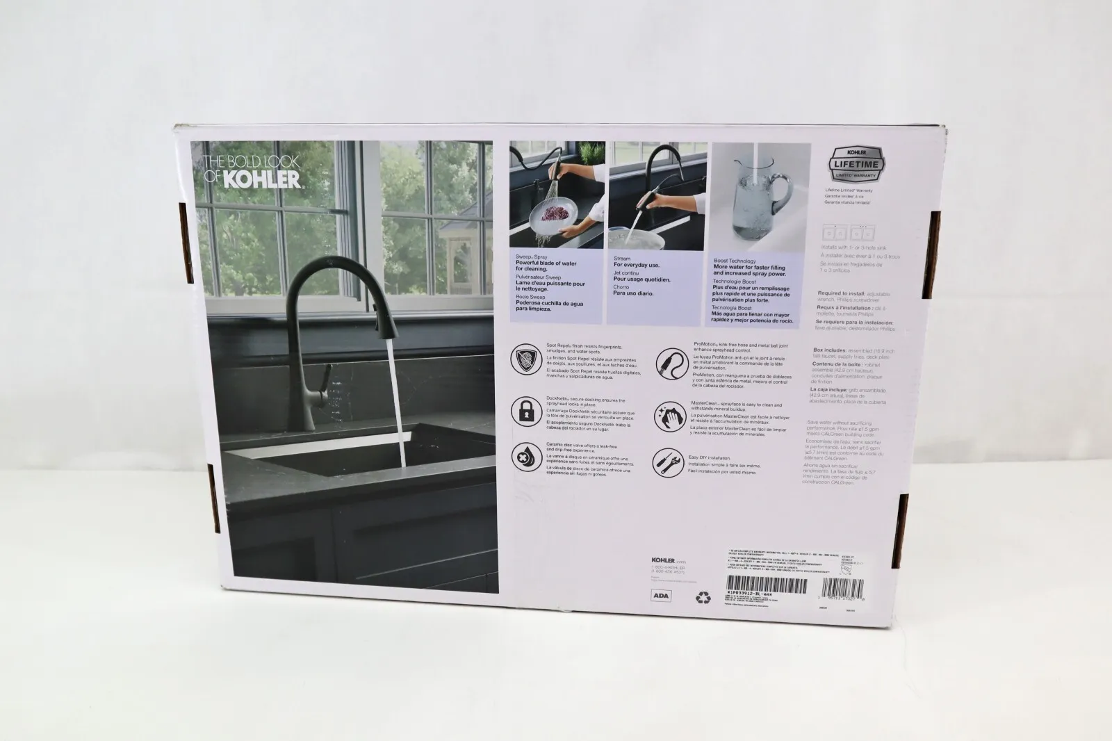 Pull-Down Kitchen Sink Faucet - Matte Black - Kaedas