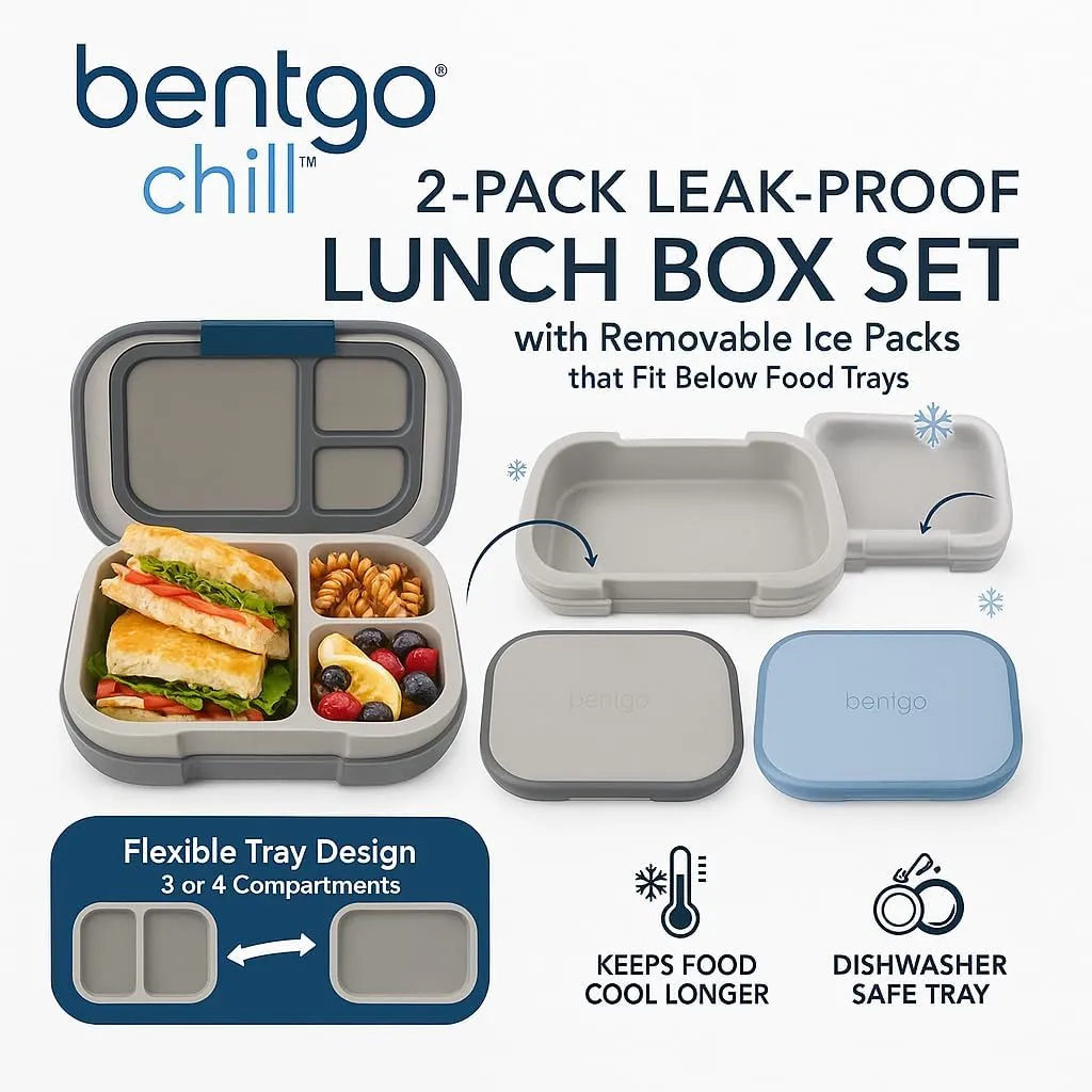 XL Lunch Storage Containers - 2-Pack - Kaedas