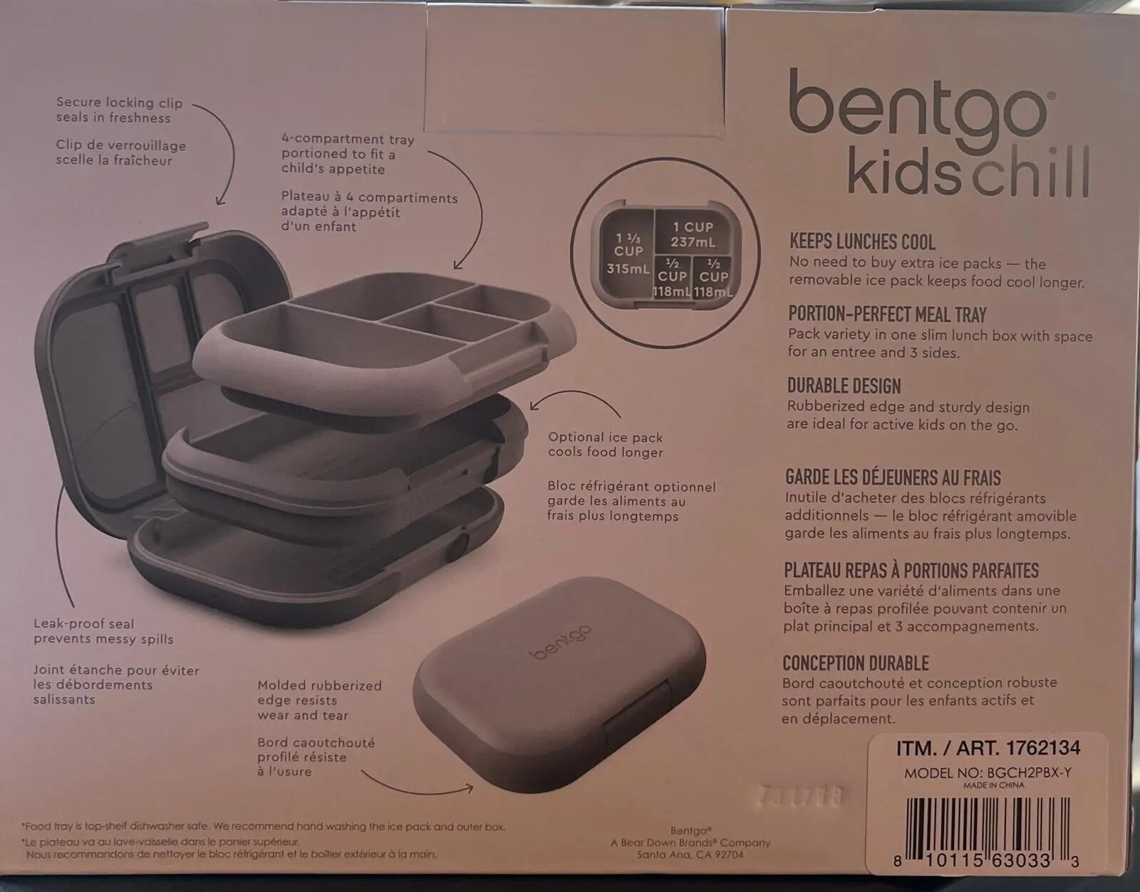 Kids Lunch Box Containers - 3 Pack - Kaedas