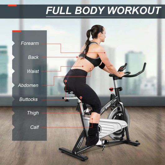 Indoor Exercise Cycling Bike With Heart Rate and Monitor - Kaedas